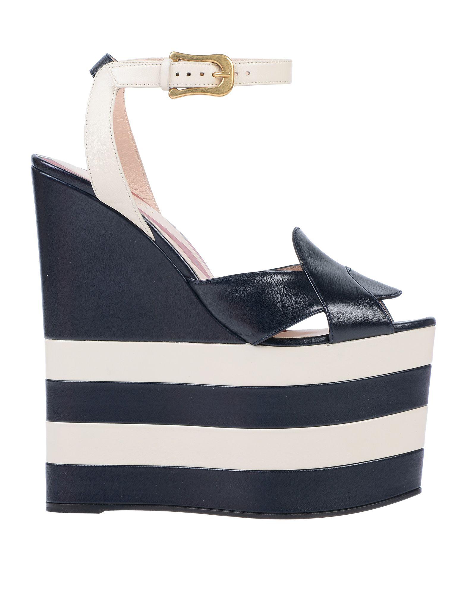 Sandalias Gucci de Cuero de color Azul | Lyst