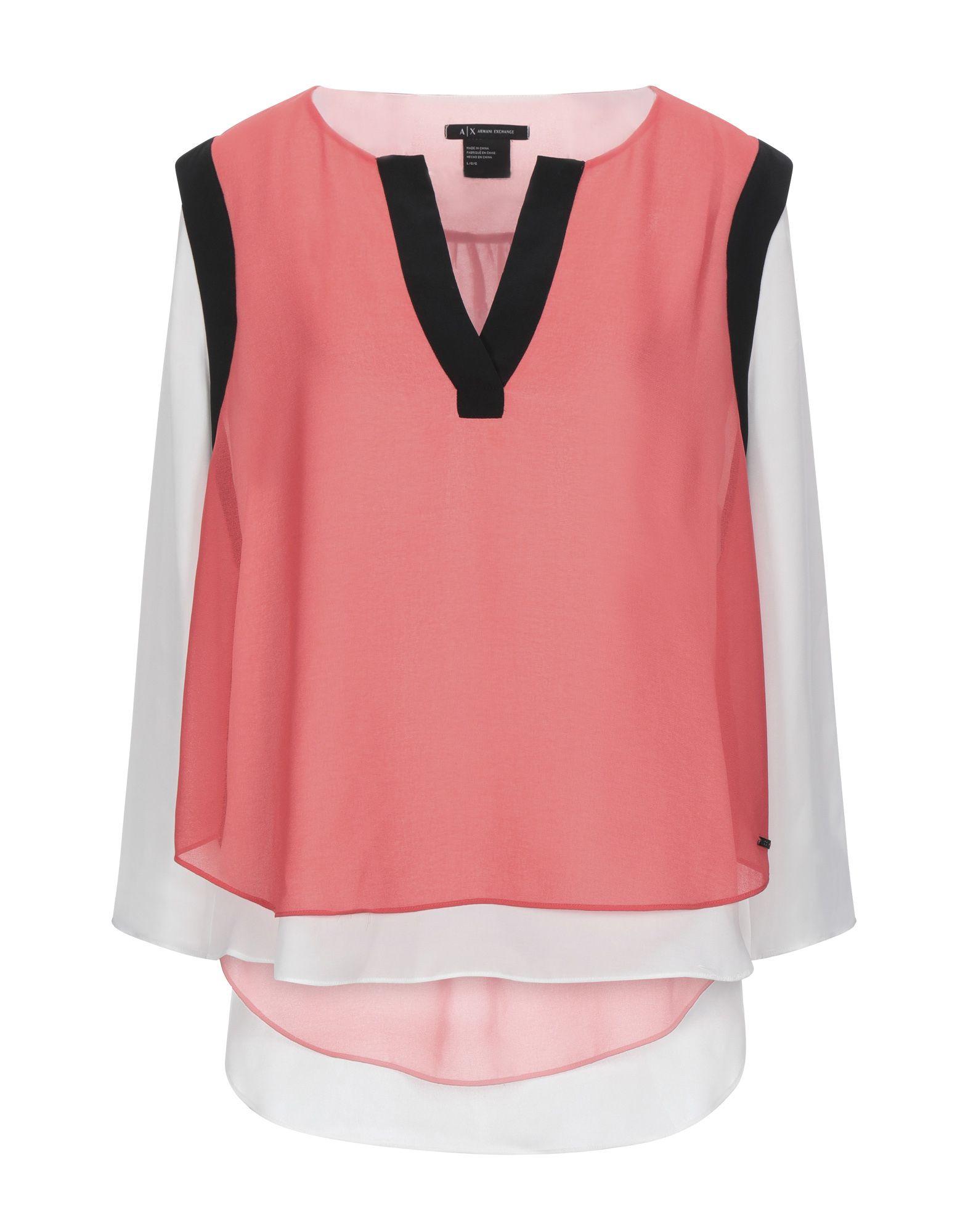 Armani Exchange Blouse in Pink | Lyst