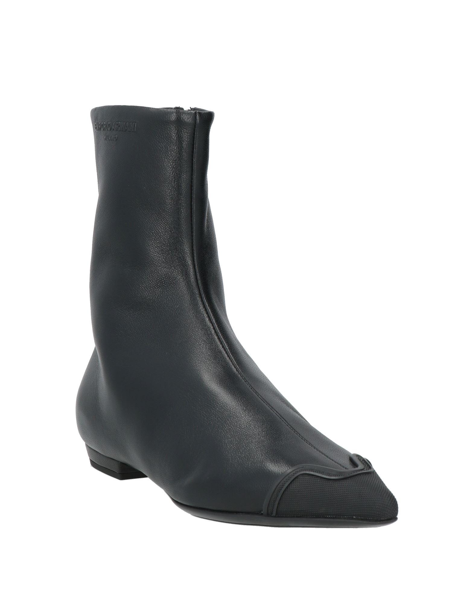 Emporio Armani  Grey Velvet Ankle Boots THE GREYSTONE VELVET main image 2
