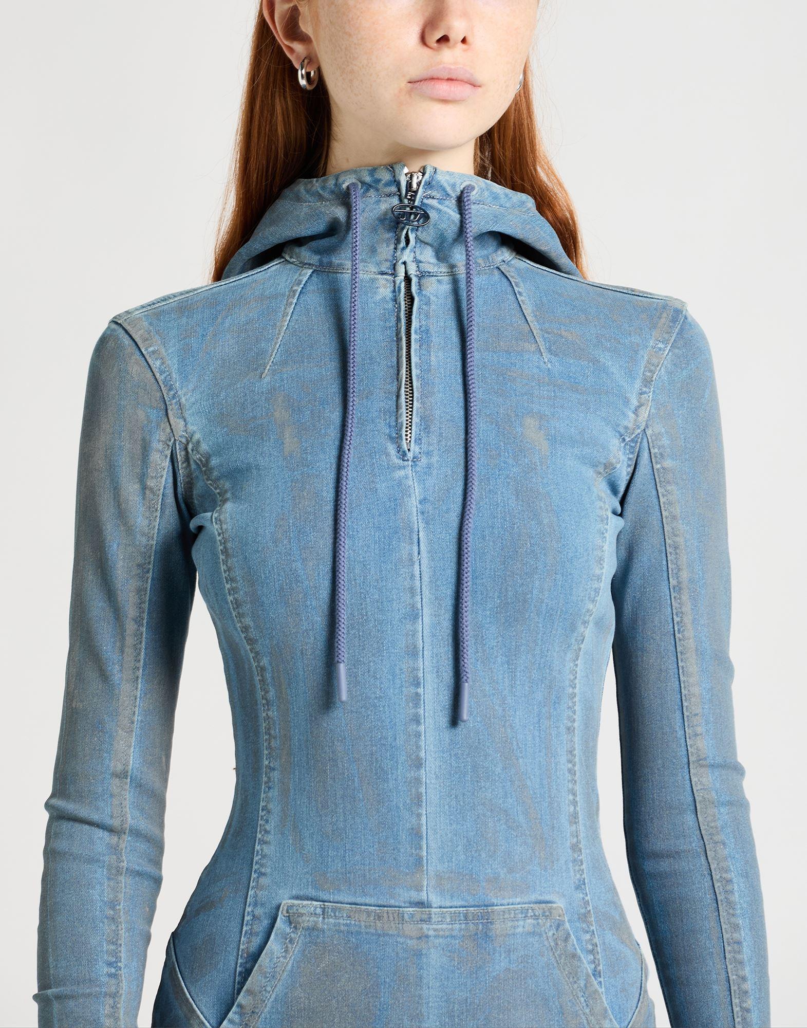 DIESEL Maxi Dress Cotton, Elastomultiester, Elastane in Blue Lyst UK