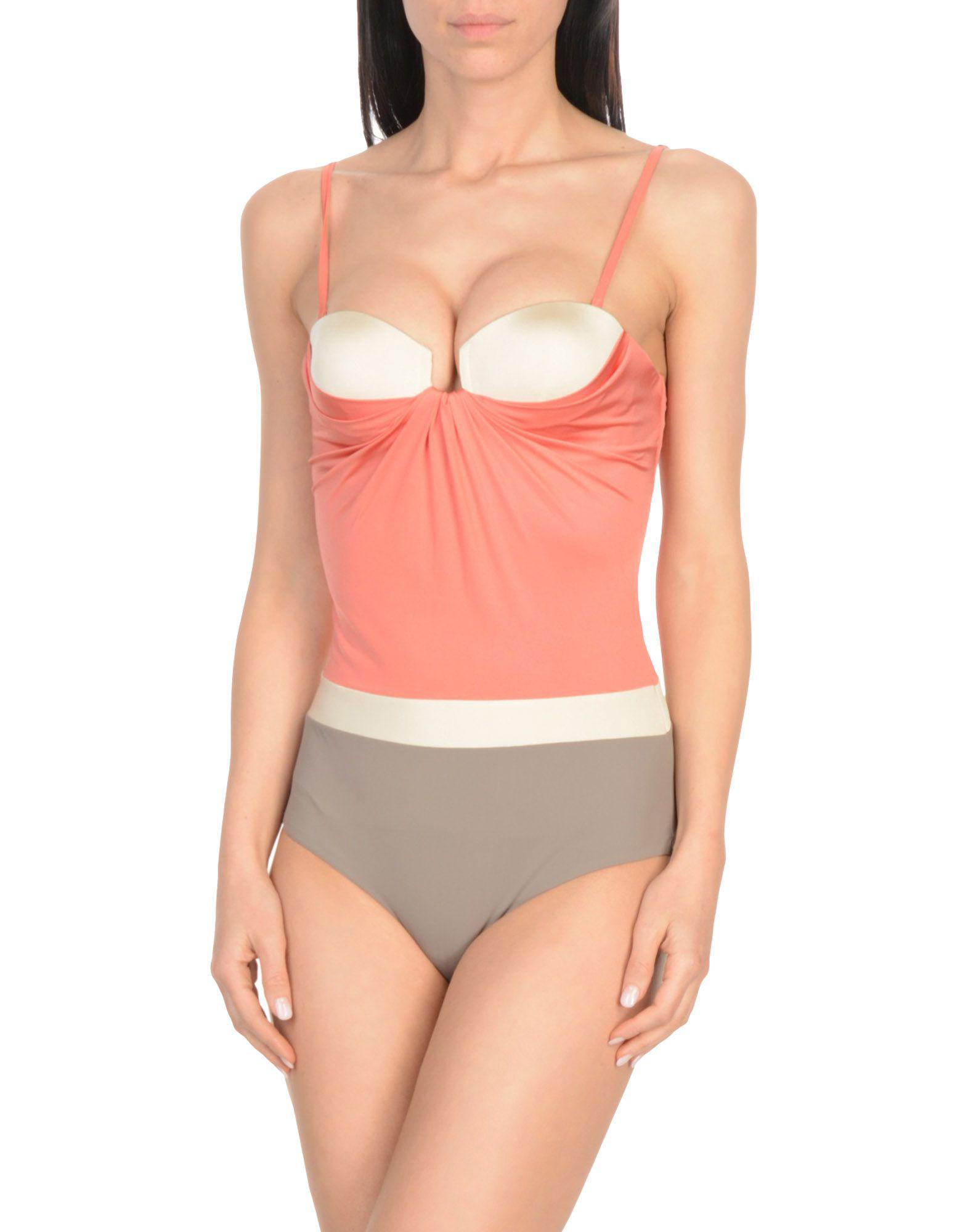 pastel pink one piece swimsuit