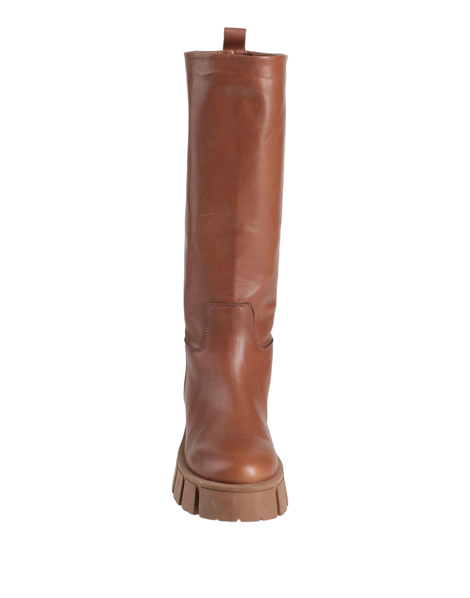 Ovye' By Cristina Lucchi Leather Knee Boots in Tan (Natural) | Lyst