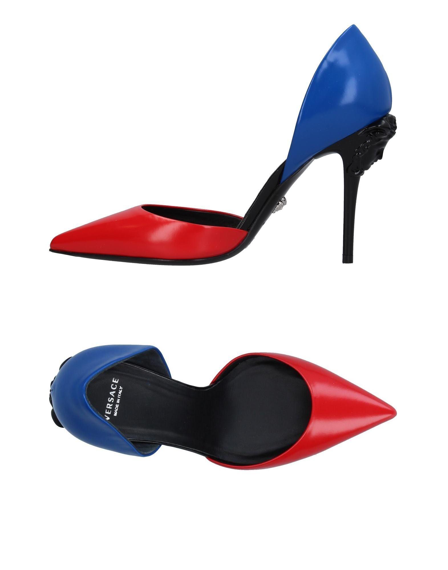 red versace heels
