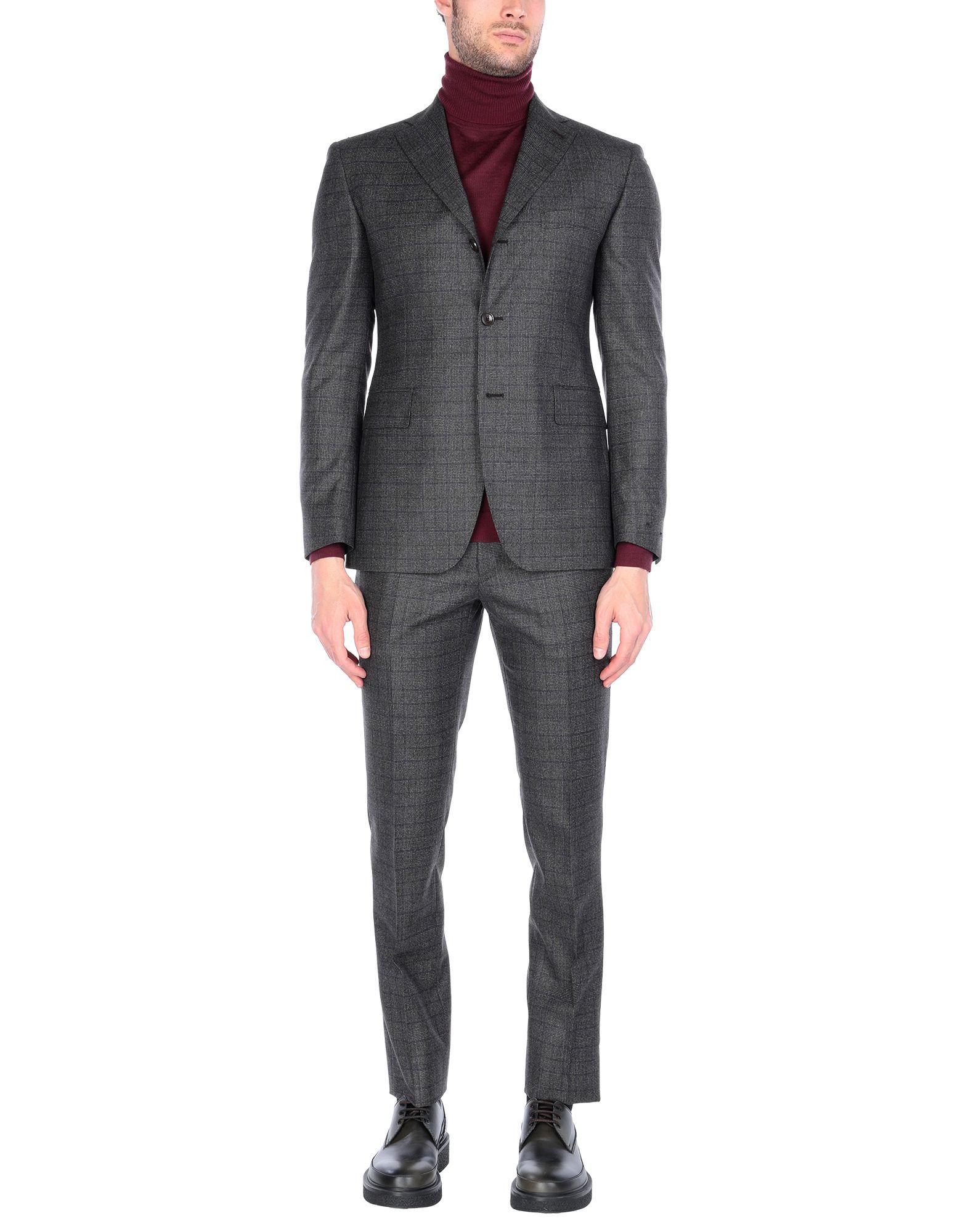Tagliatore Flannel Suit in Lead (Gray) for Men - Lyst