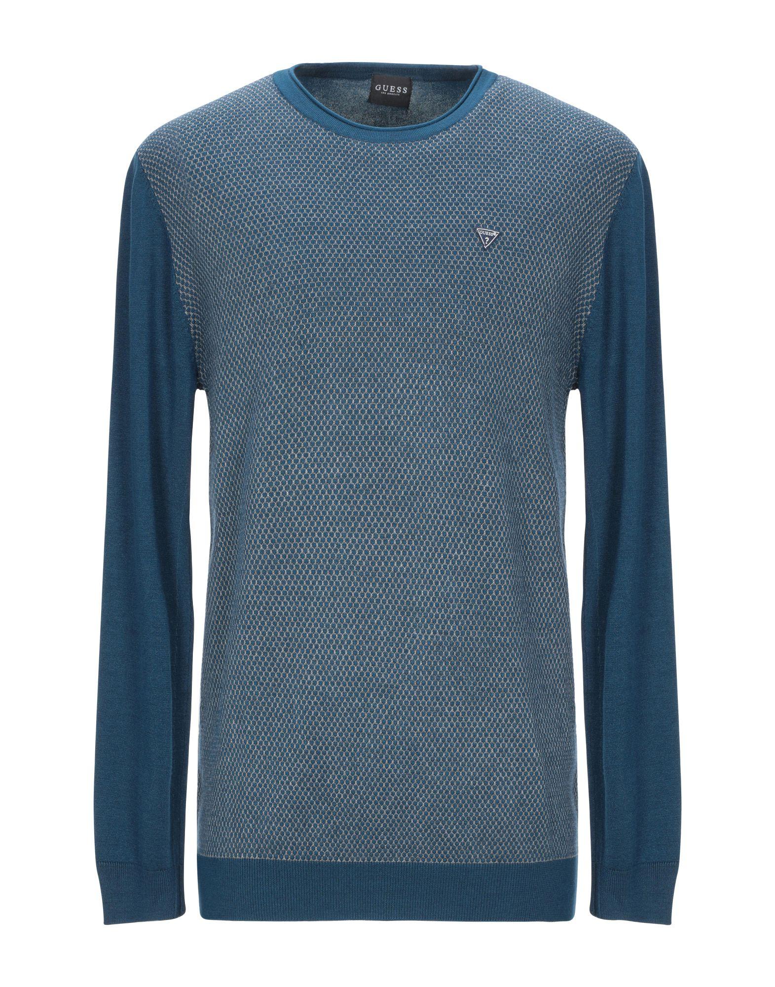 Guess Synthetic Jumper in Deep Jade (Blue) for Men Lyst