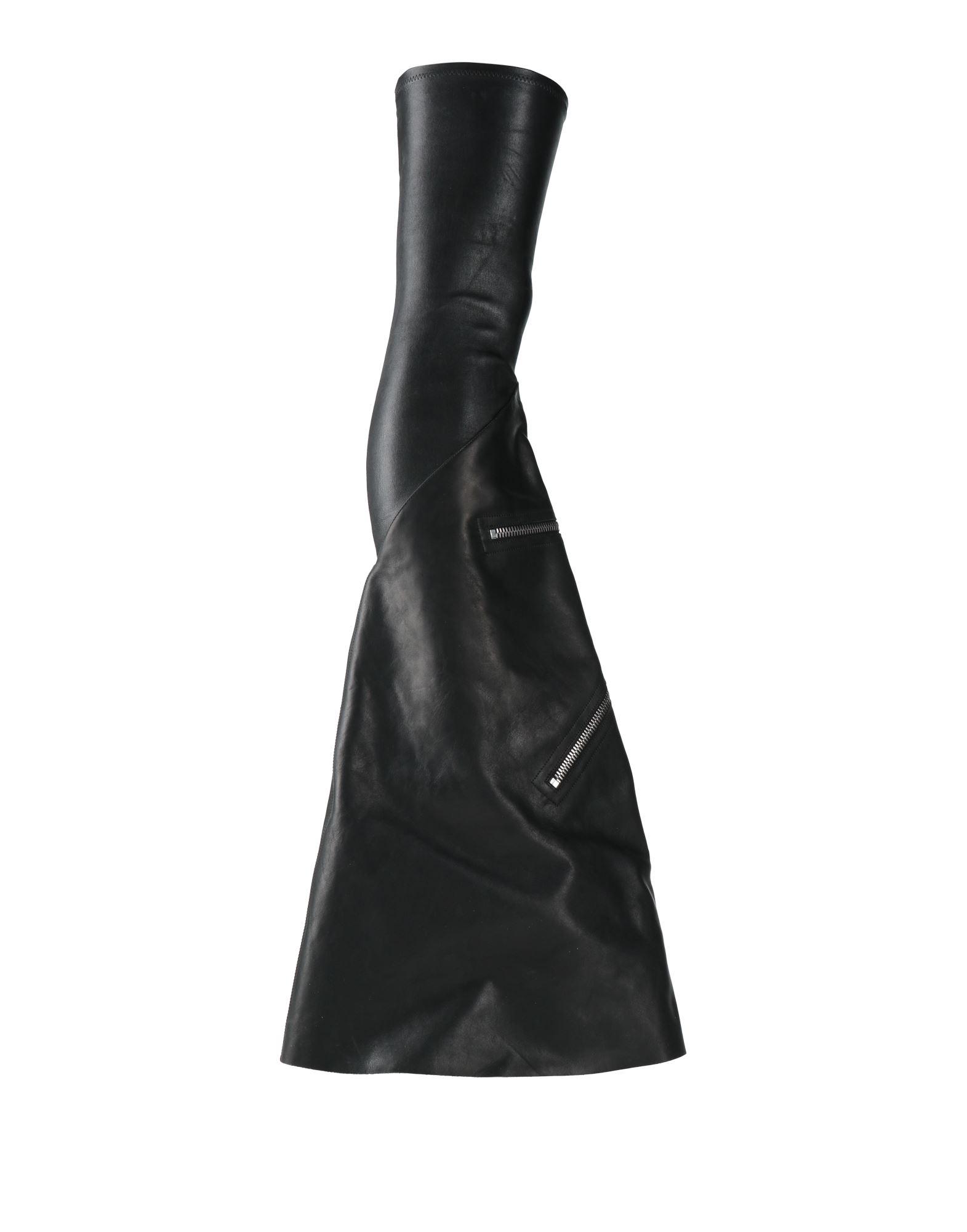 洗練【Rick Owens】カンチレバーベルベット オーバーニーブーツ Rick Owens Over-the-knee boots for Women | Online Sale up to
