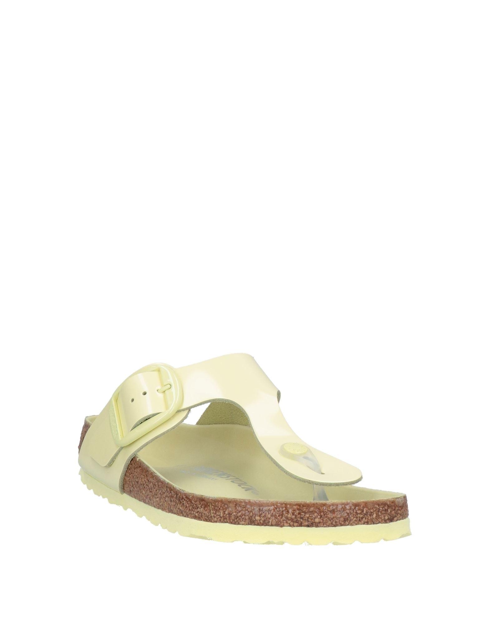 yellow toe post sandals