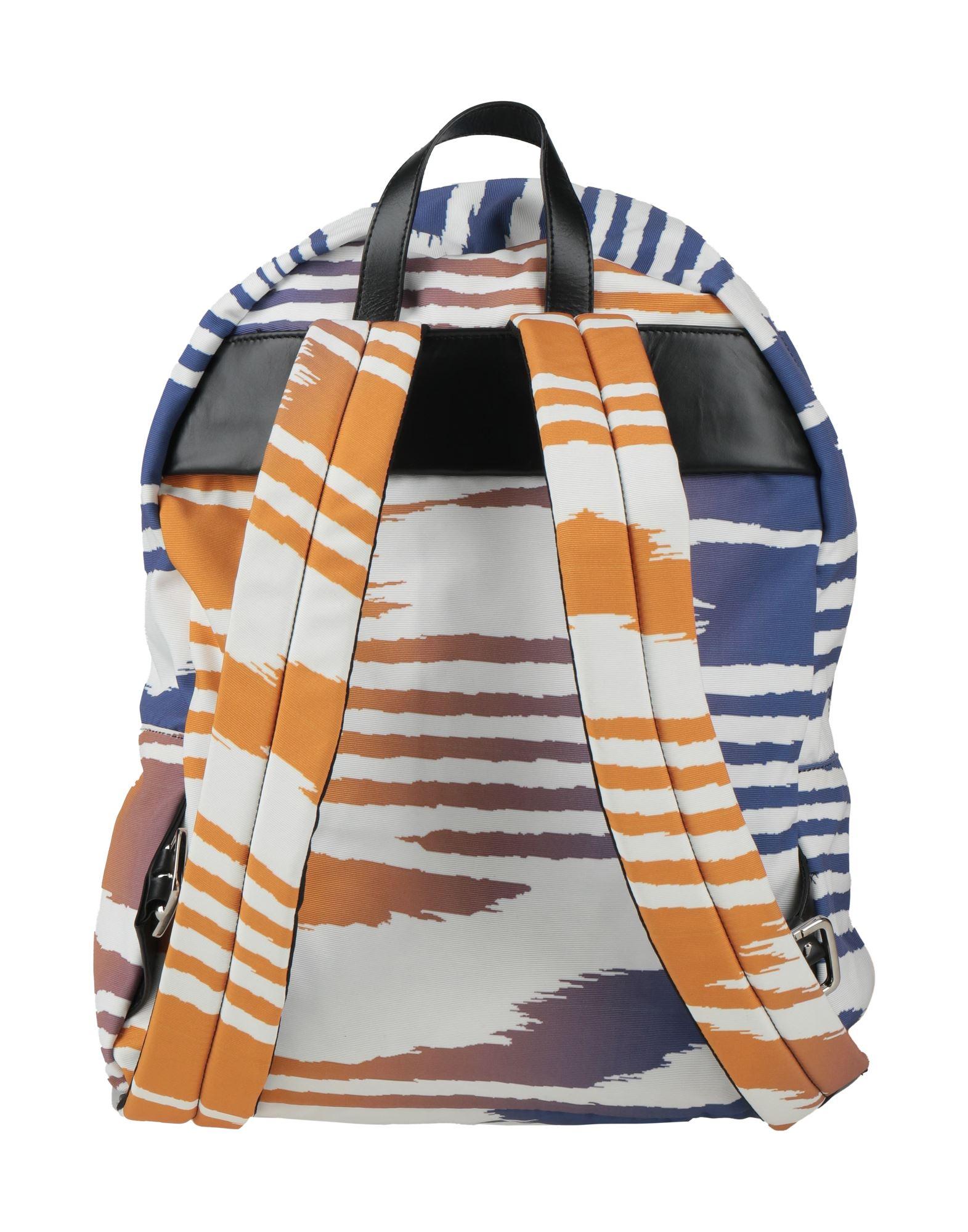 Missoni Multicolor Leather-Trim Polyester Backpack in Blue  display picture 2