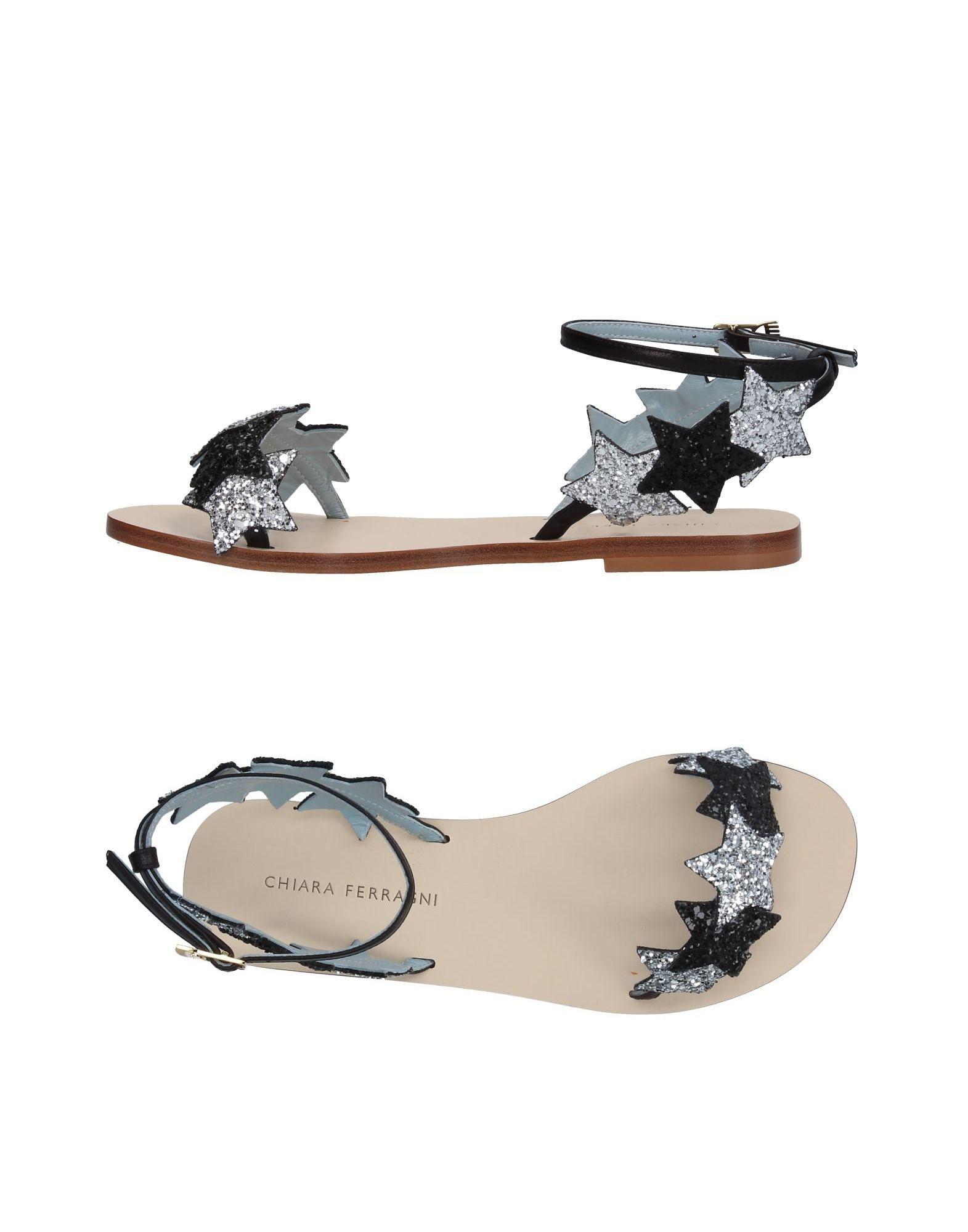 Chiara Ferragni Leather Sandals in Black Lyst Chiara Ferragni Leather Sandals in Black Lyst