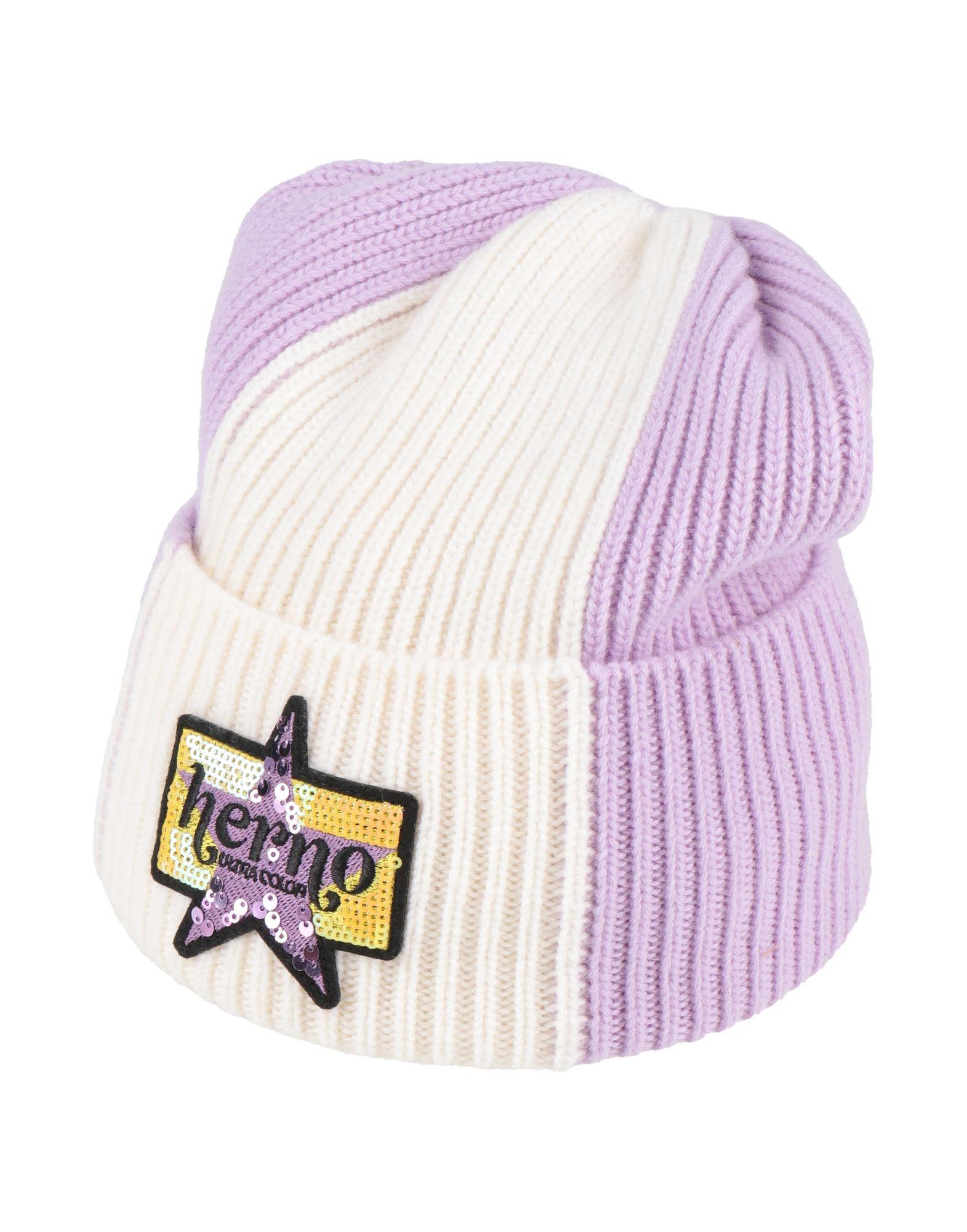 Herno Purple Wool Women\'s Hat RETRO Wool Felt Dura Bowler Derby Top Hat Men Women | Purple  main image 2