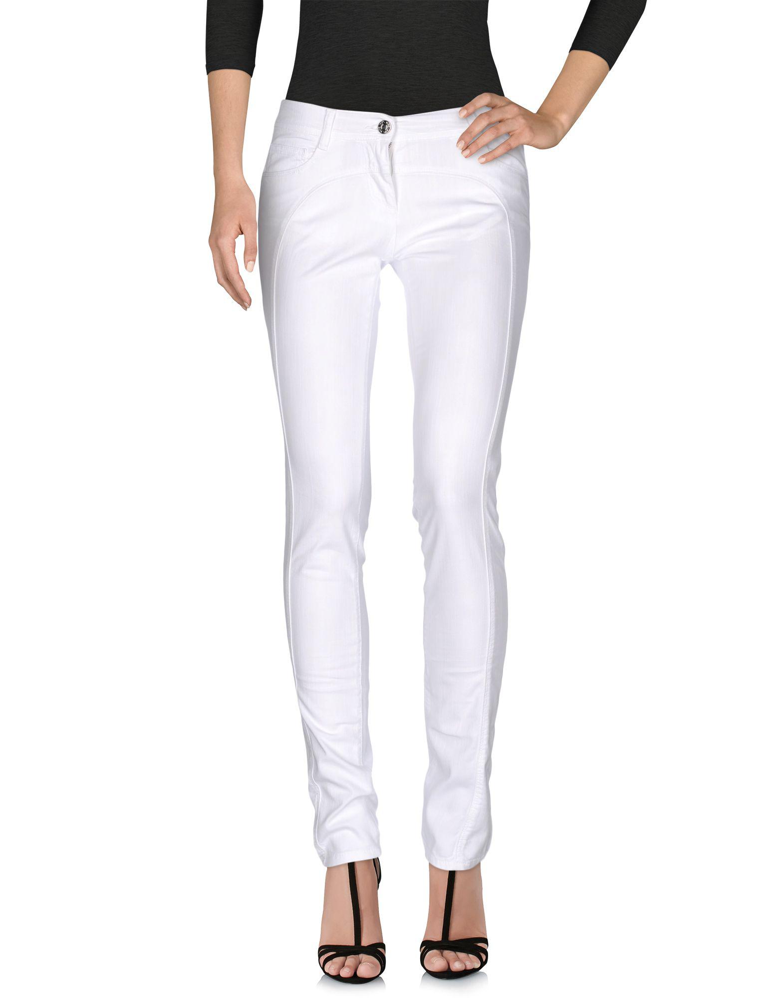 Versace Jeans Denim Pants in White (Black) - Lyst