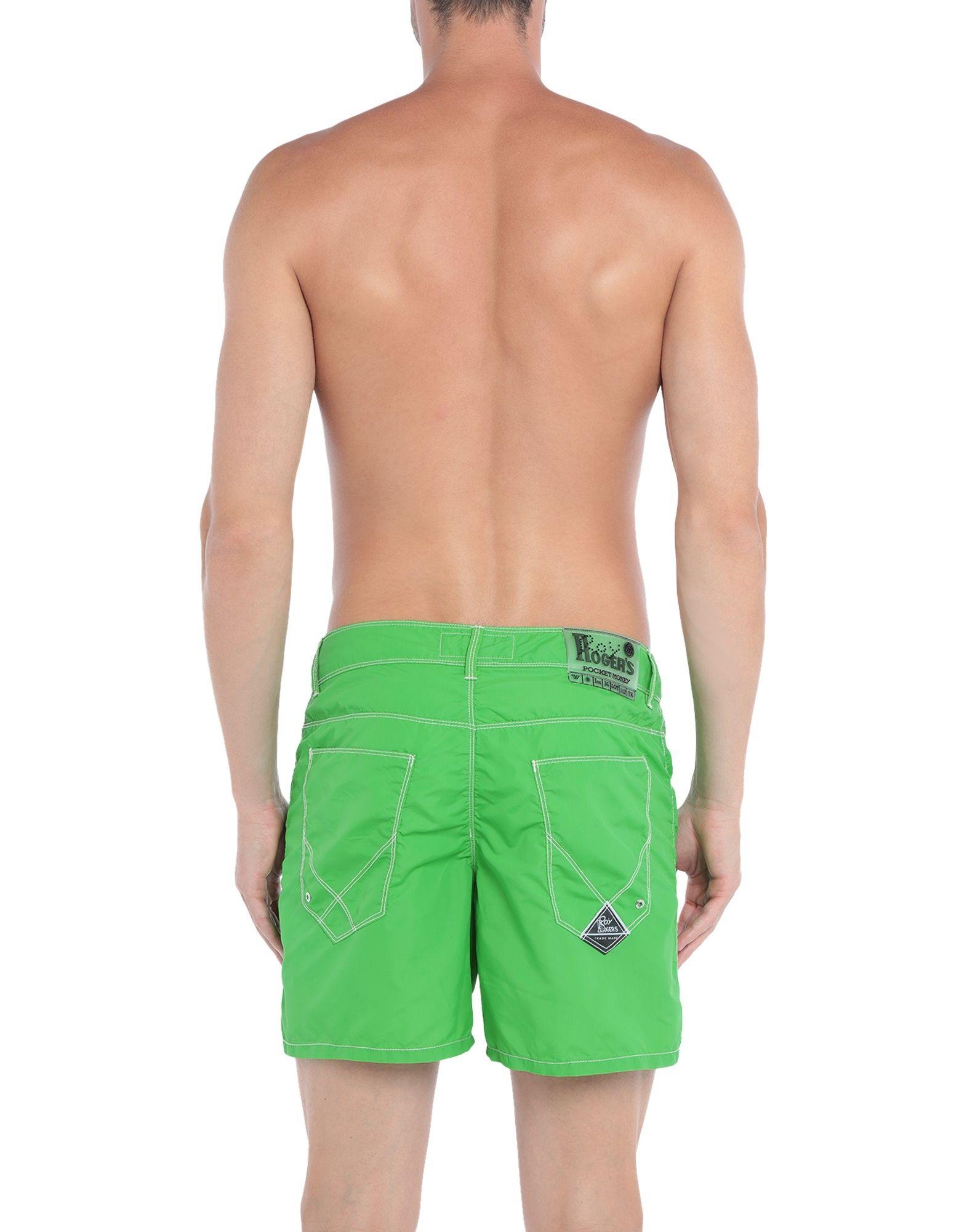 Roy Rogers Swim Trunks in Green for Men - Lyst