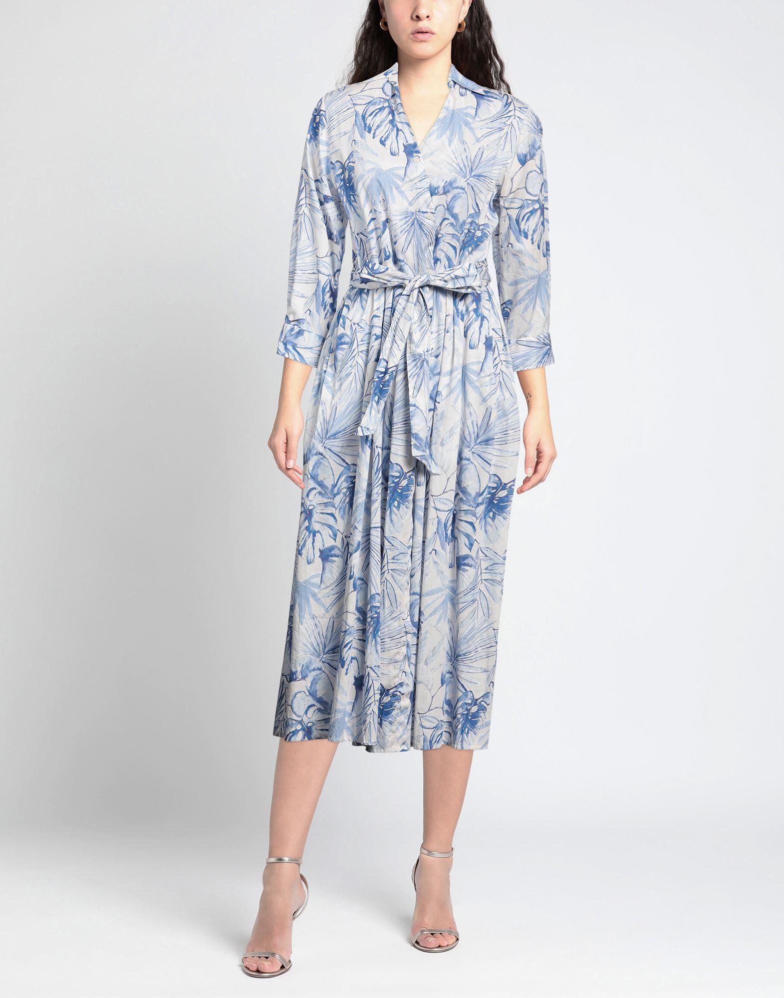 knee length dresses for ladies Italian linen women's dress  linocolore