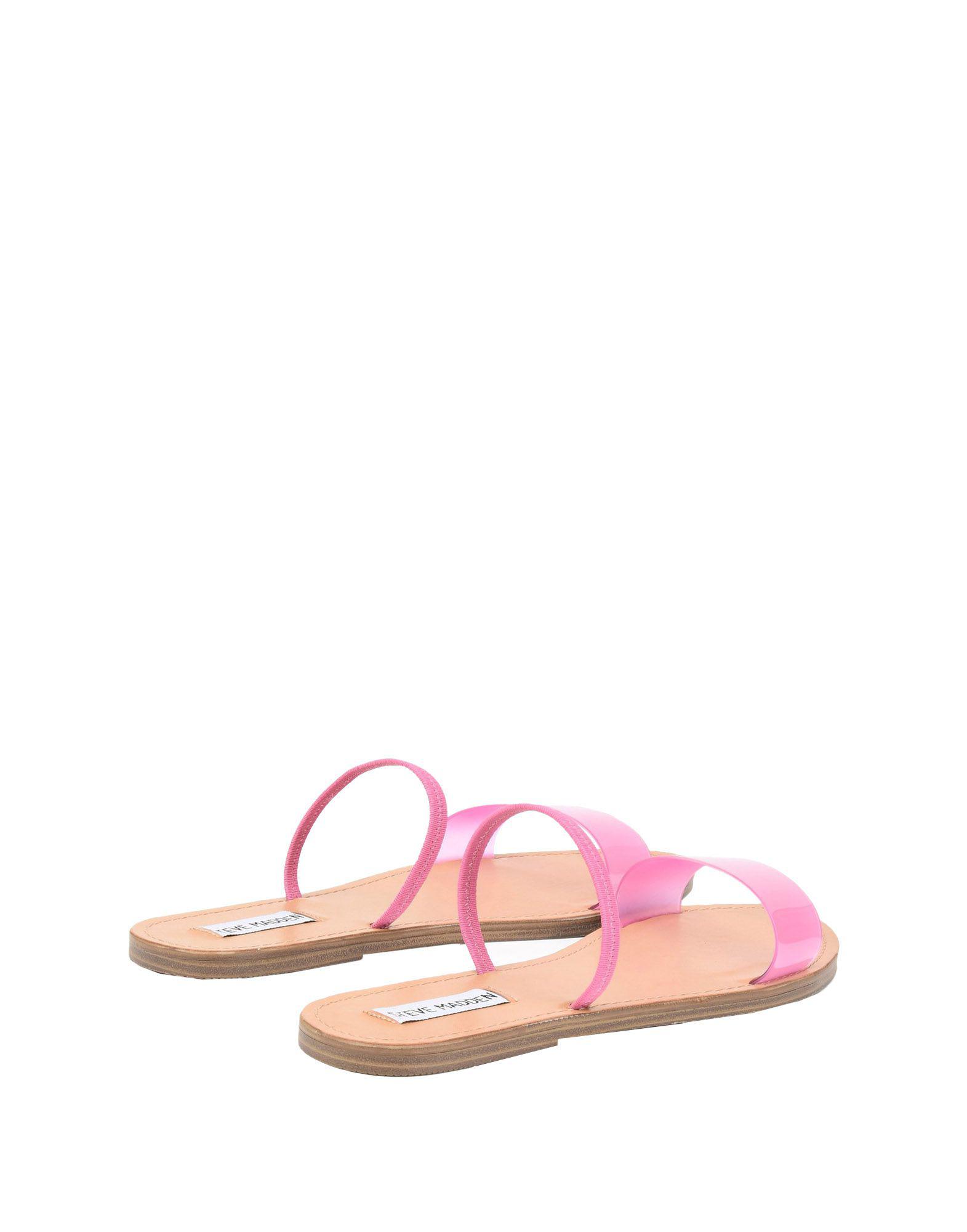 Steve Madden Rubber Sandals in Pink - Lyst