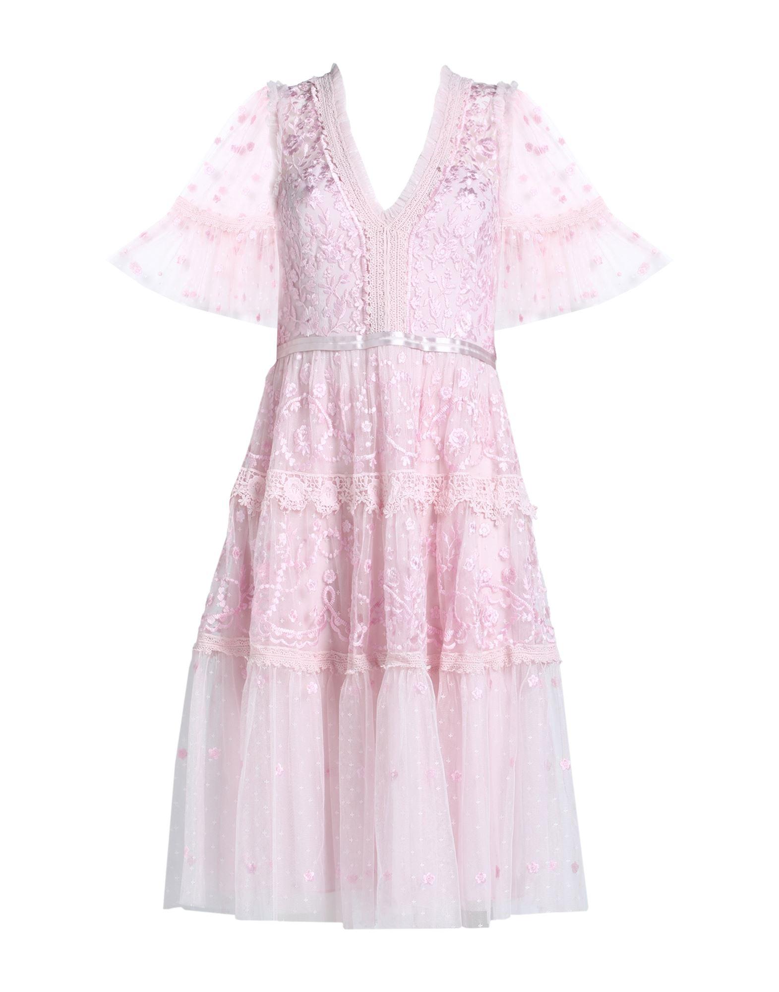 Needle & Thread Midi Dress in Pink | Lyst