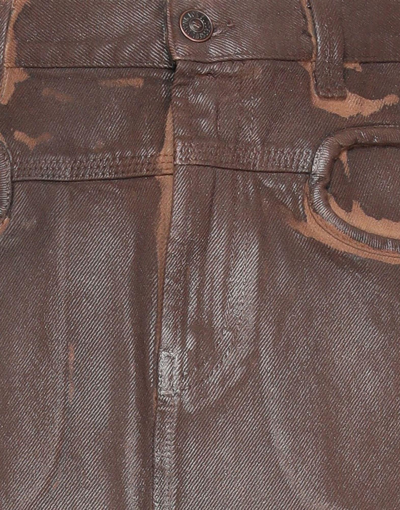 DIESEL Denim Skirt in Brown | Lyst