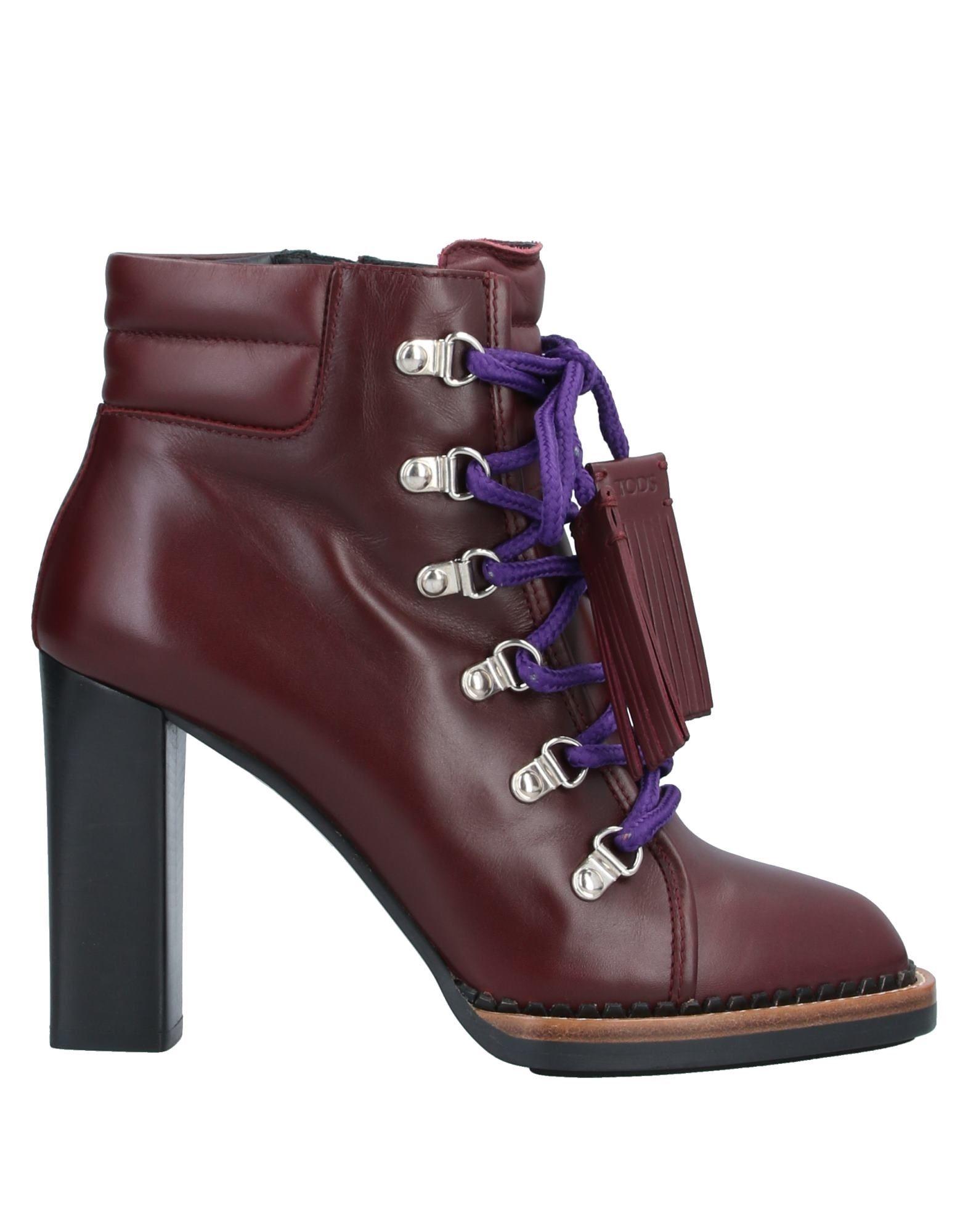 Tod's Leather Ankle Boots in Deep Purple (Purple) - Save 17% - Lyst