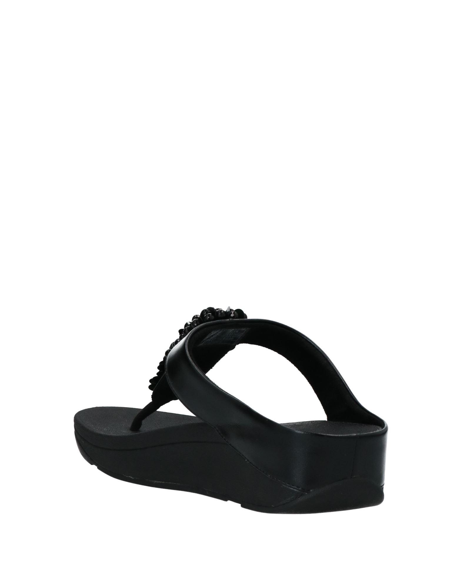 Fitflop Toe Post Sandals in Black | Lyst