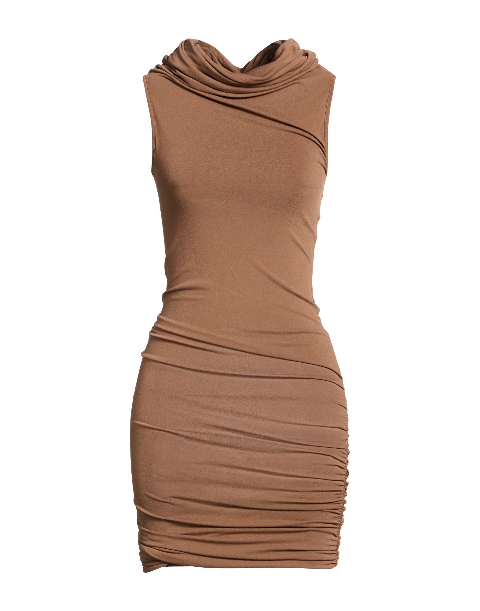 rick owens burgundy round neck midi dress Rick Owens Lilies Long Jersey Dress