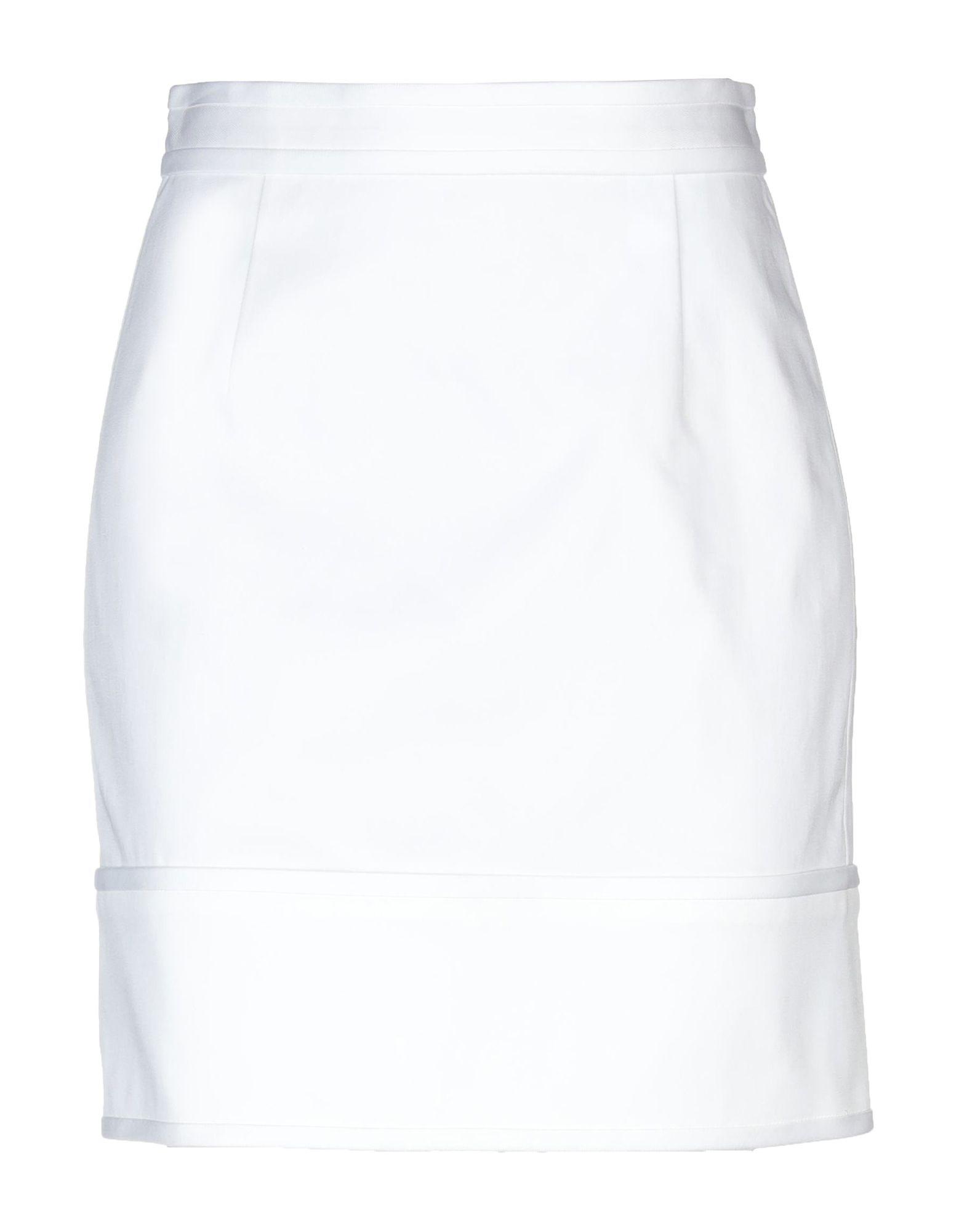 DSquared² Cotton Knee Length Skirt in White - Lyst