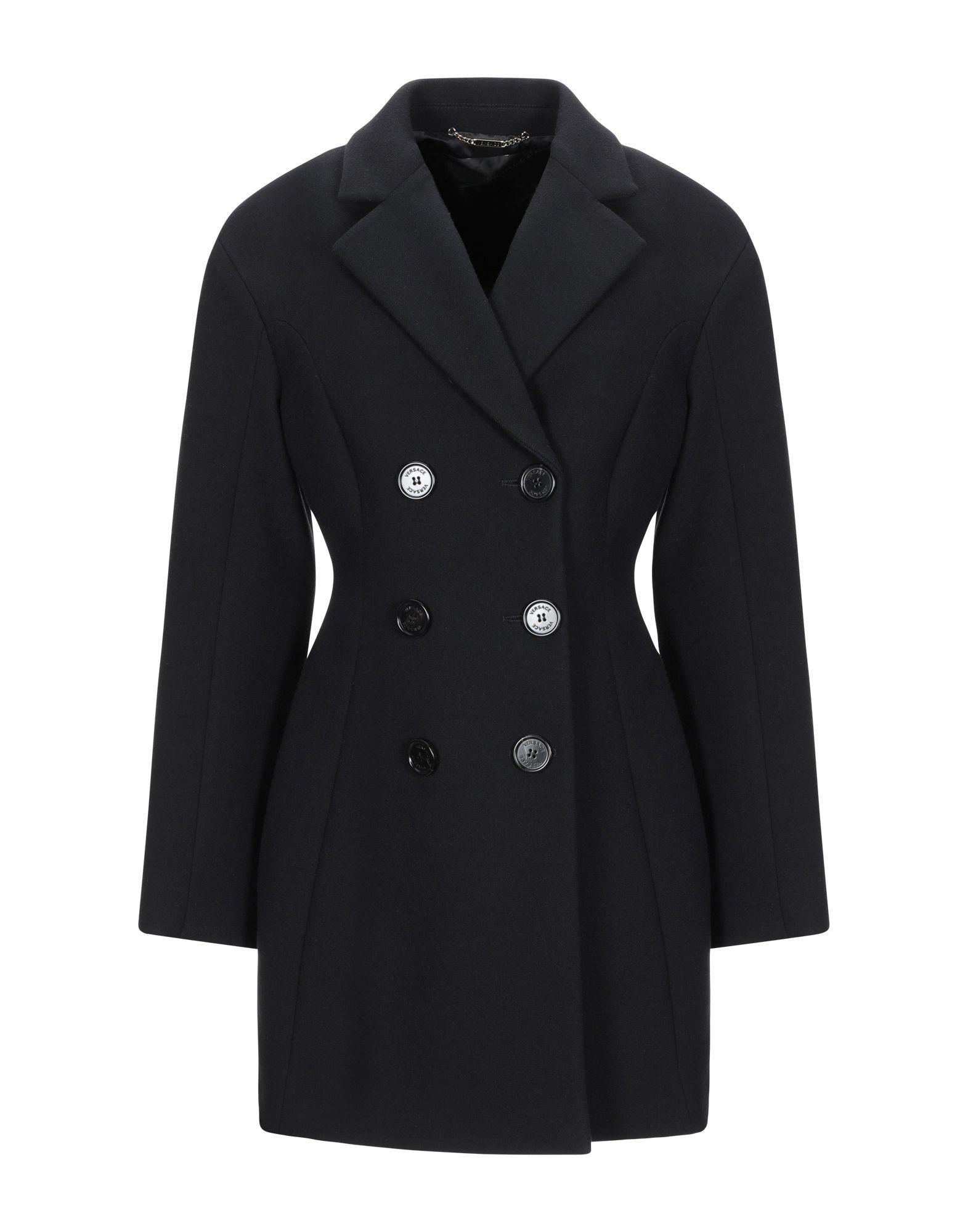 Versace Coat in Black - Lyst