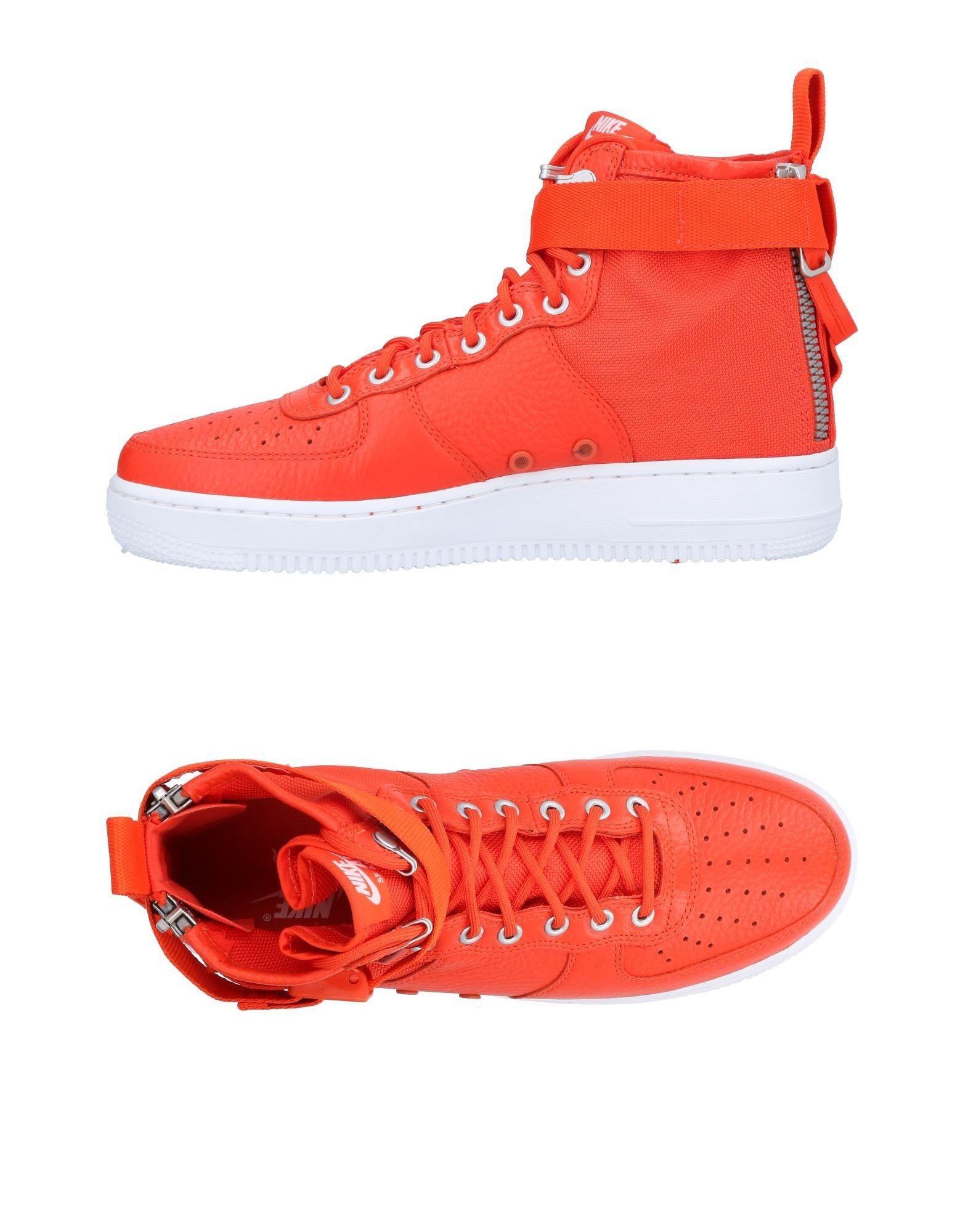 orange high top nike air force