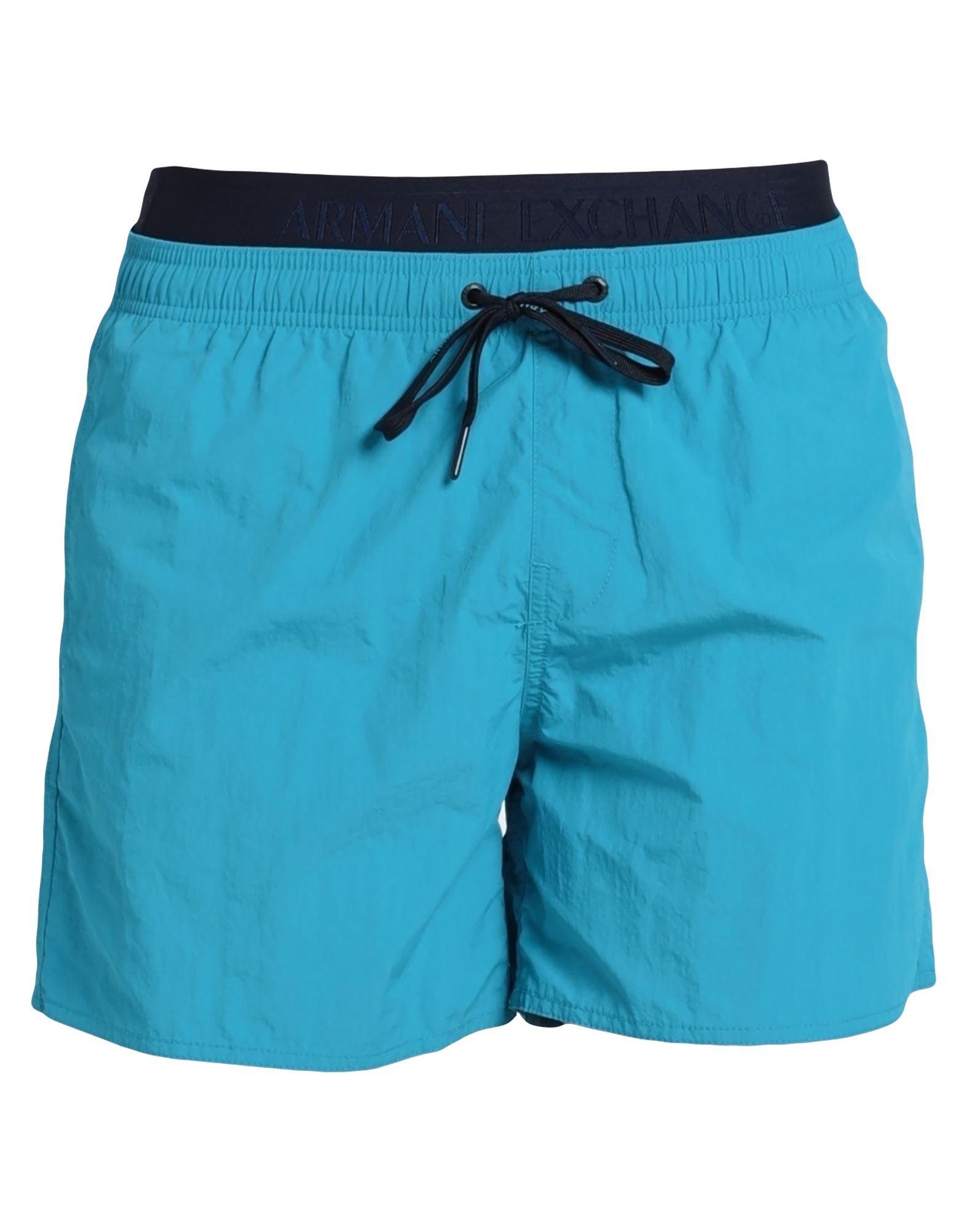 Armani Exchange Swim Trunks in Blue for Men Lyst