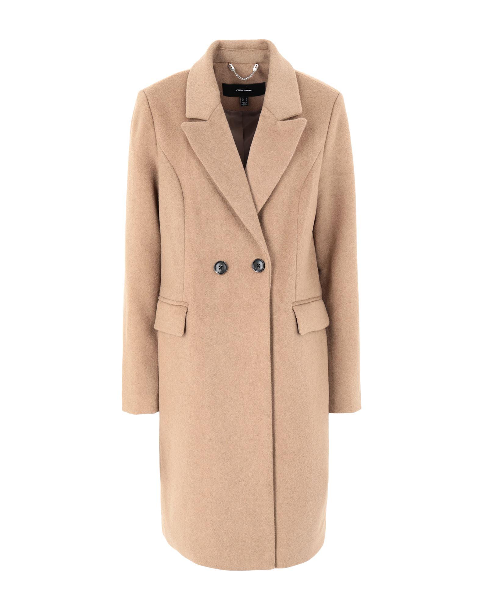 vero moda camel coat
