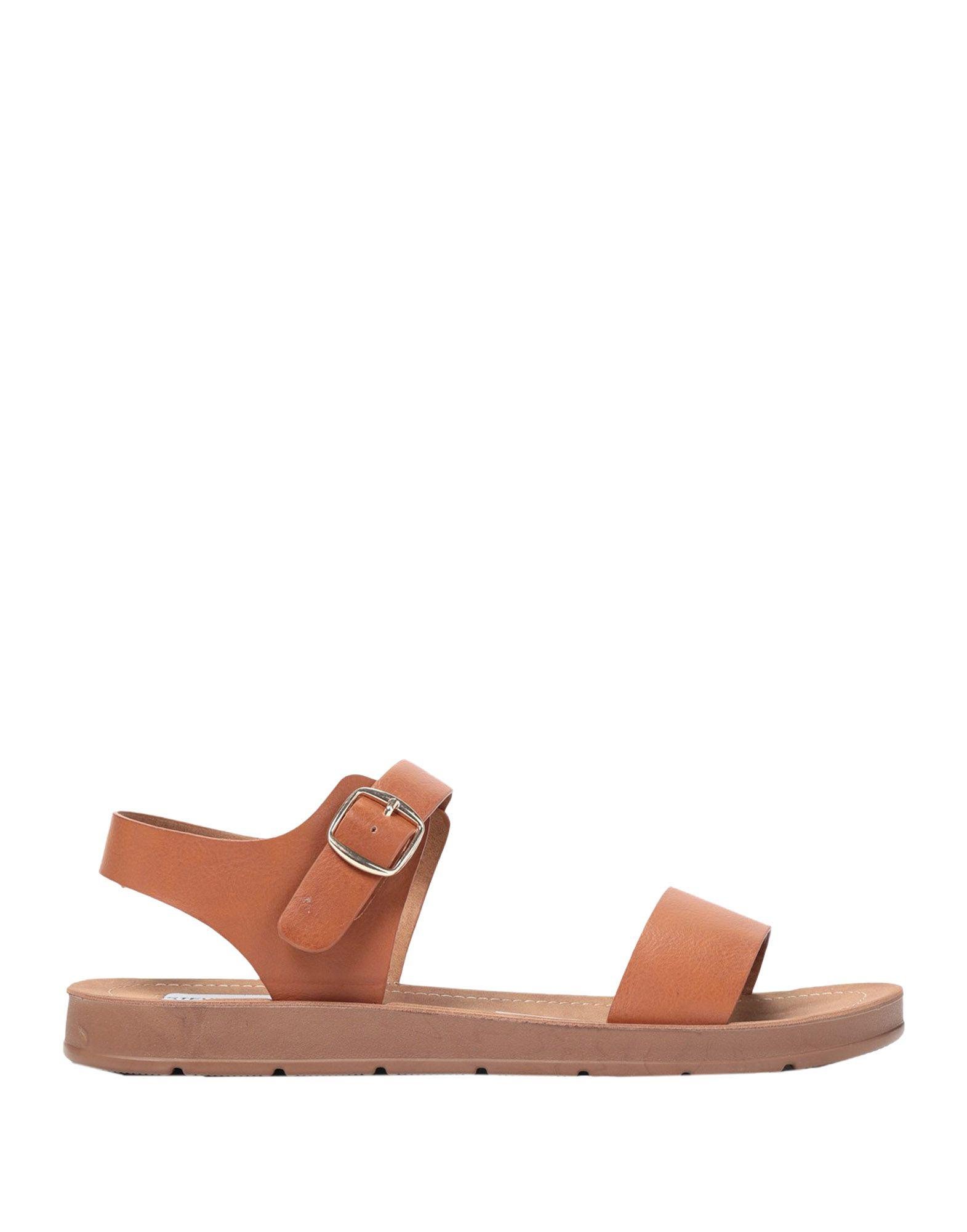 steve madden tan flat sandals