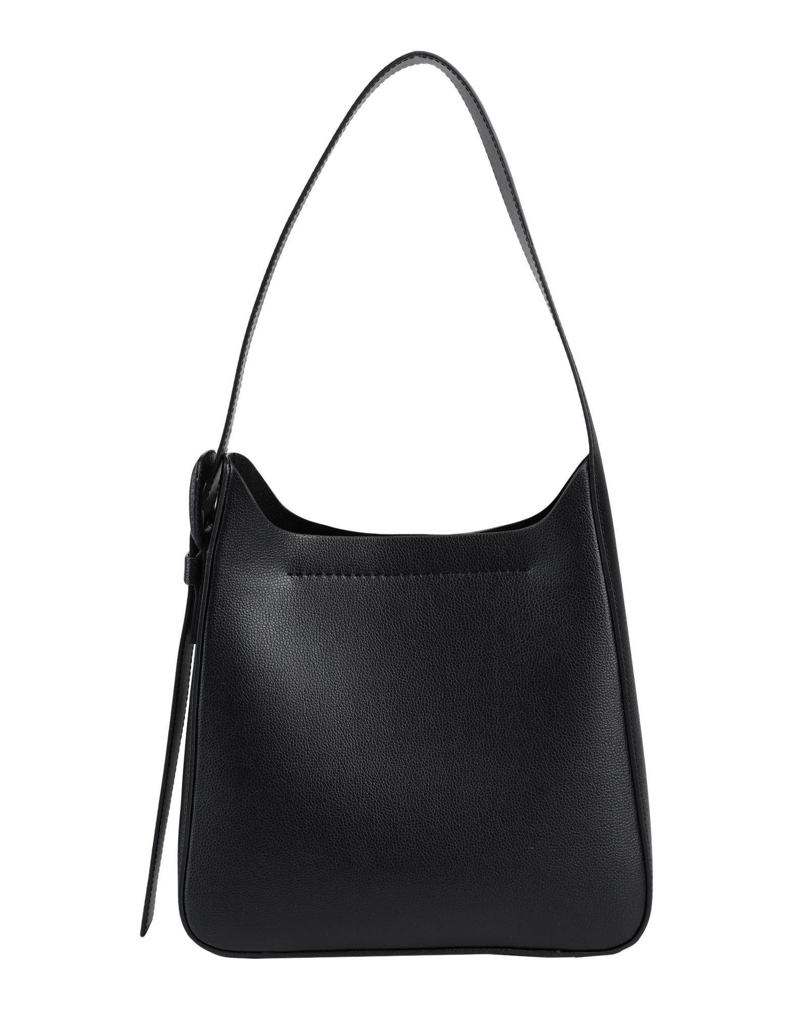 ARKET Leather Shoulder Bag in Black | Lyst