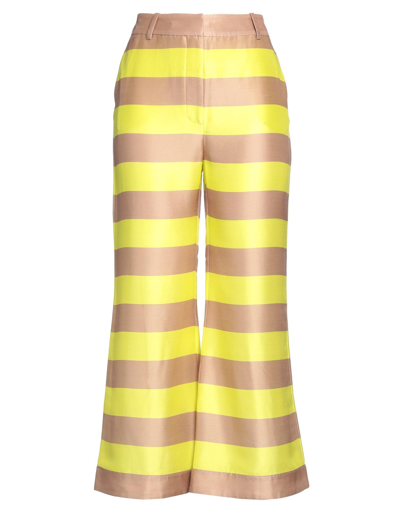 Yellow striped palazzo best sale pants