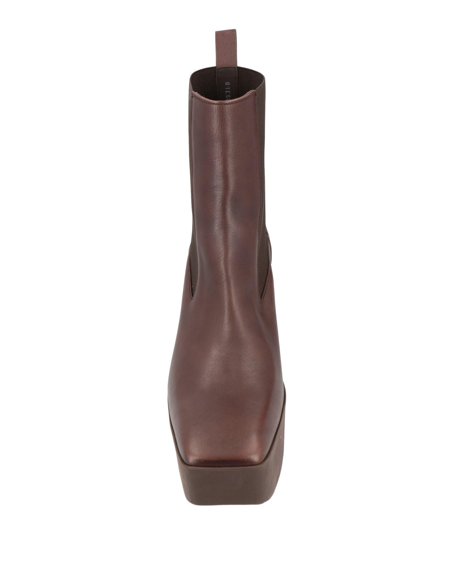 Rick Owens Ankle Boots Leather in Brown for Men | Lyst