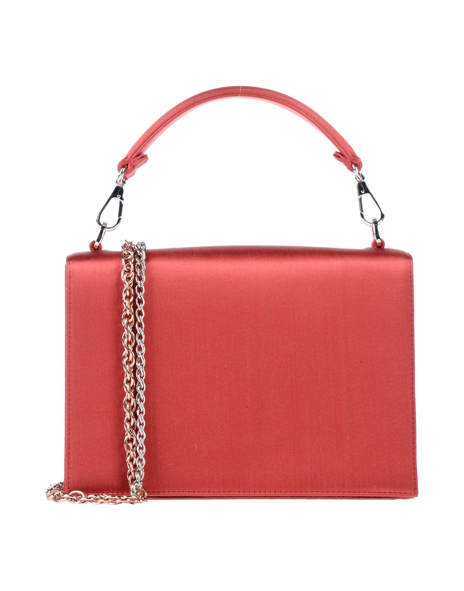 Rodo Satin Handbag in Coral (Red) - Lyst