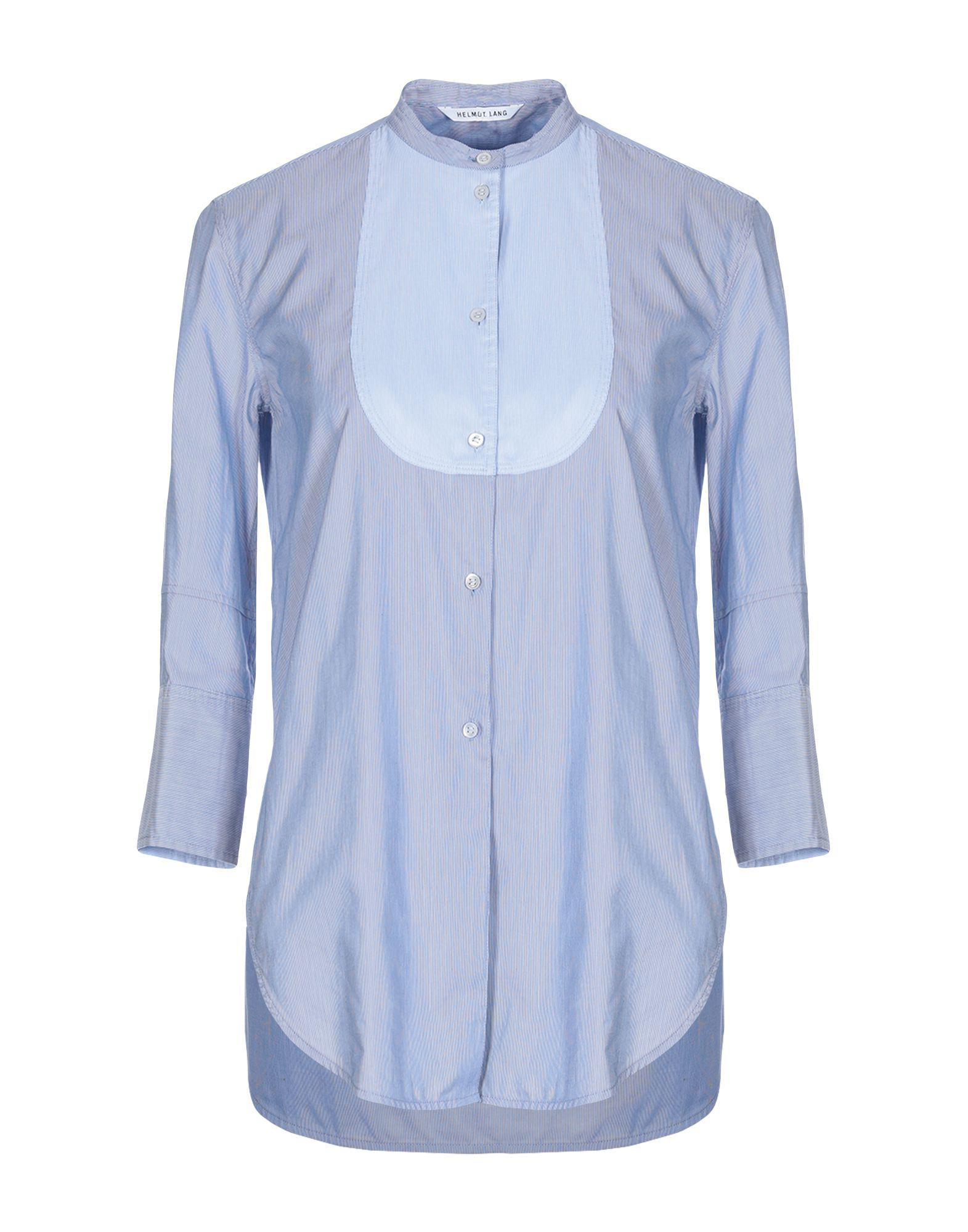 royal blue helmut lang shirt