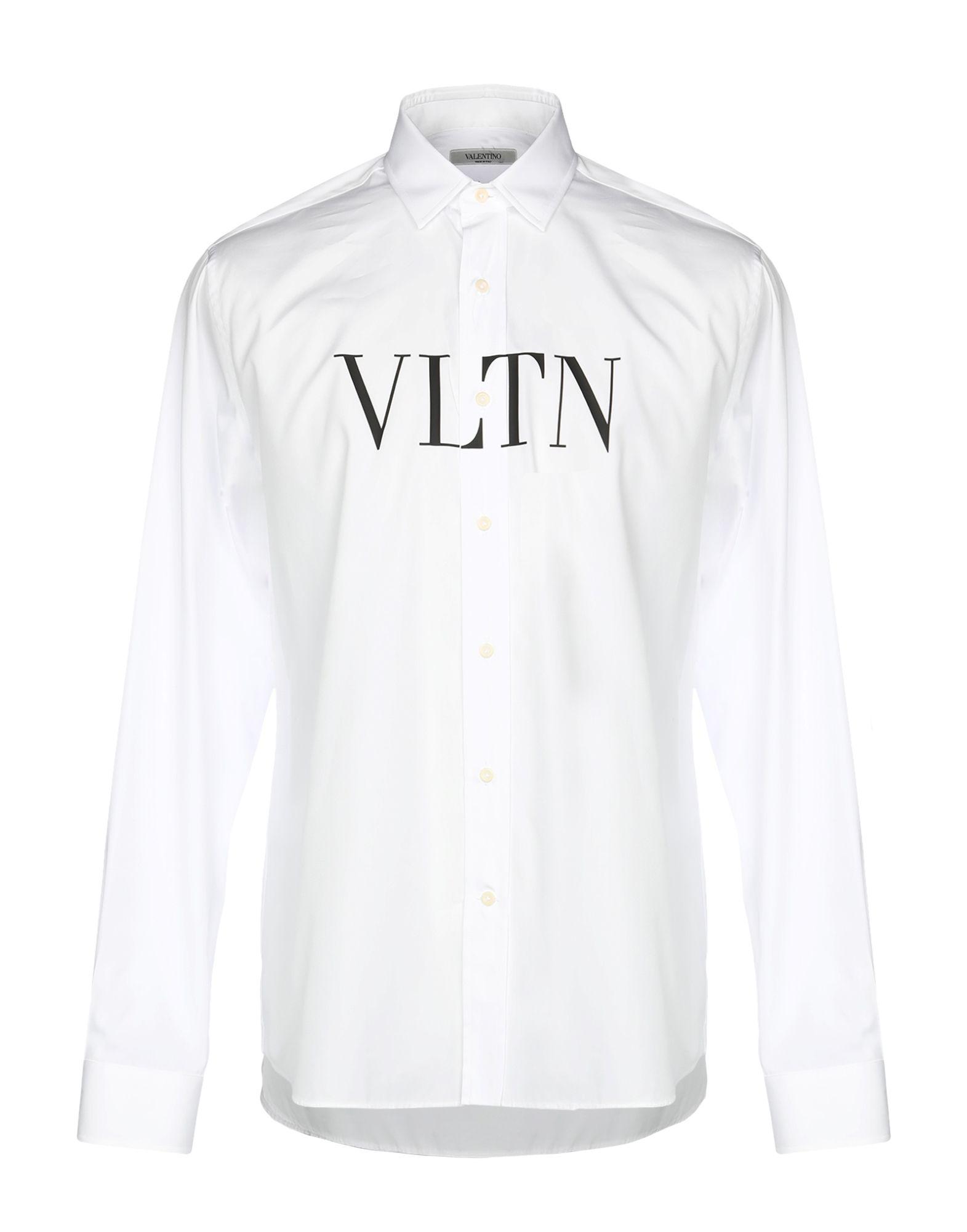 Valentino Cotton Vltn Shirt in White for Men - Lyst
