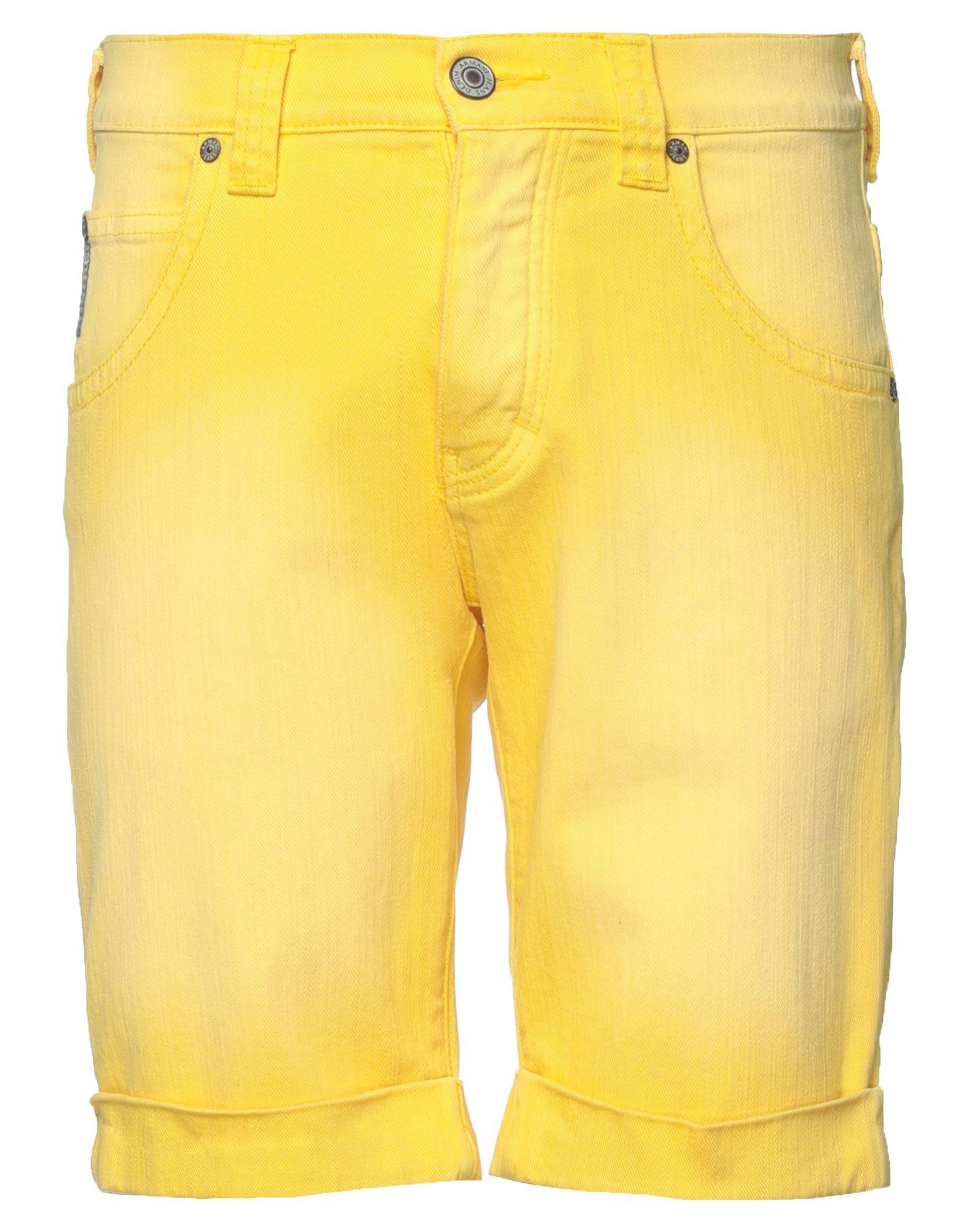 Dressoir breed gids Armani Jeans Denim Shorts in Yellow for Men | Lyst