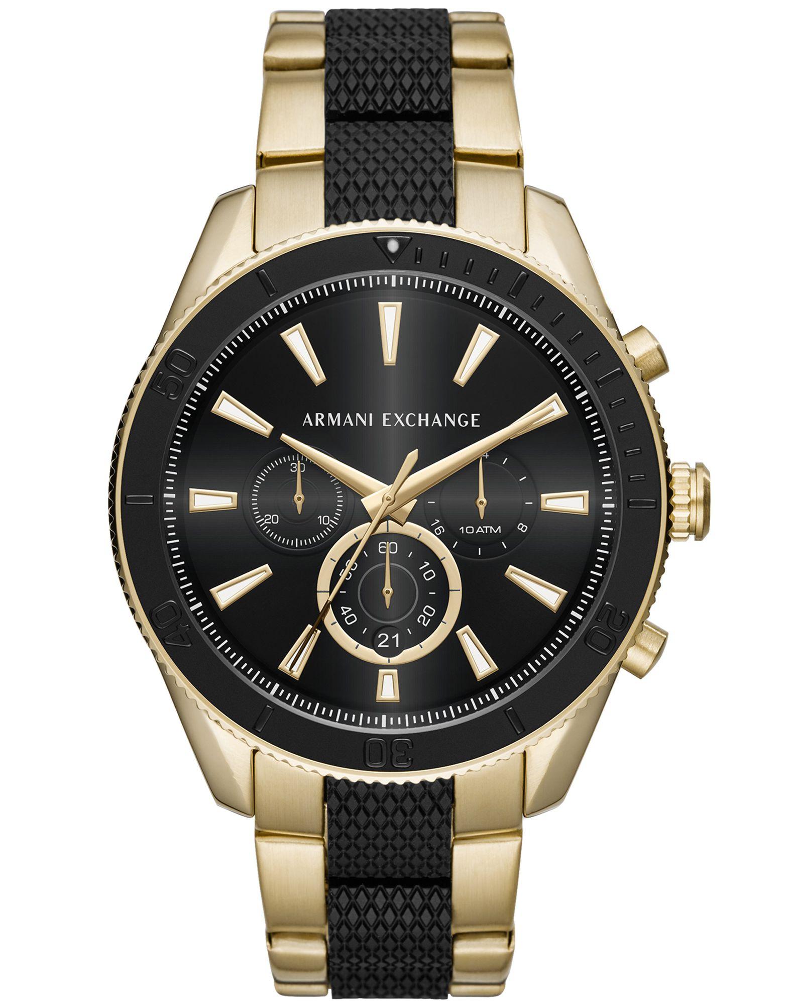 Armani Exchange Wrist Watch in Platinum (Metallic) for Men - Lyst