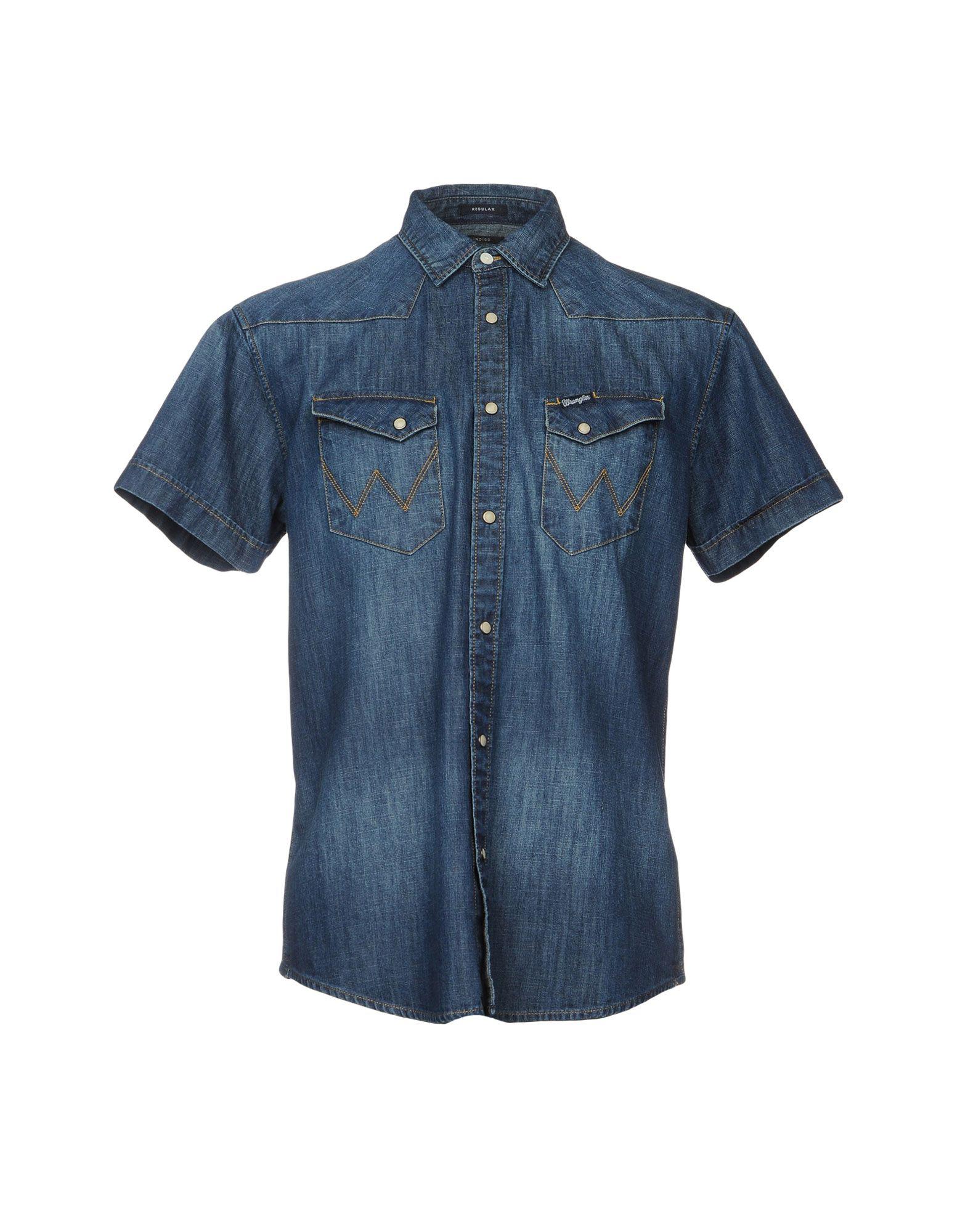 Wrangler Denim Shirts in Blue for Men Lyst