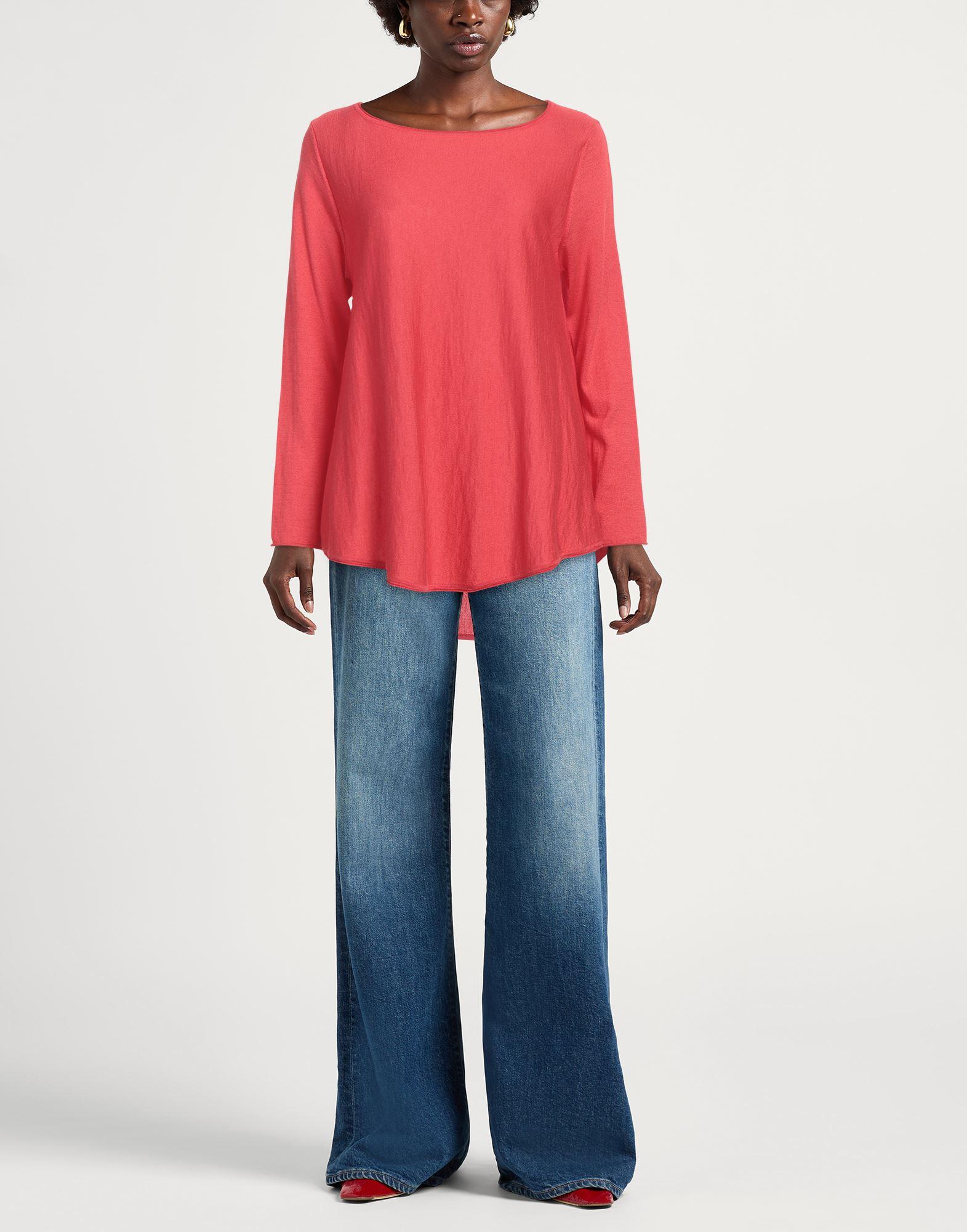 Pull Femme Snobby Sheep Taille 40 - Soie Stretch Couleur Tabac, Fait En Italie, Neuf Avec étiquette