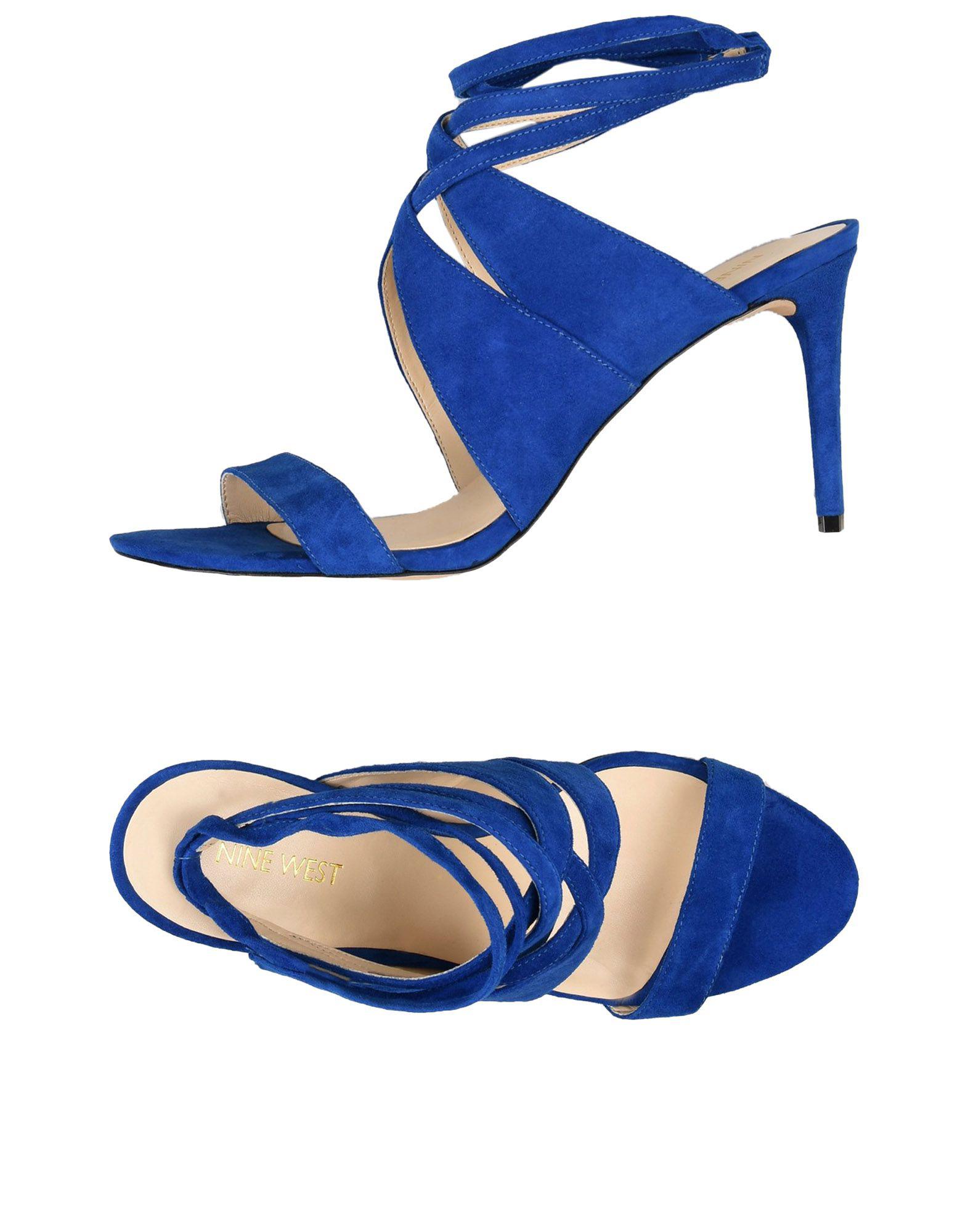 nine west blue sandals
