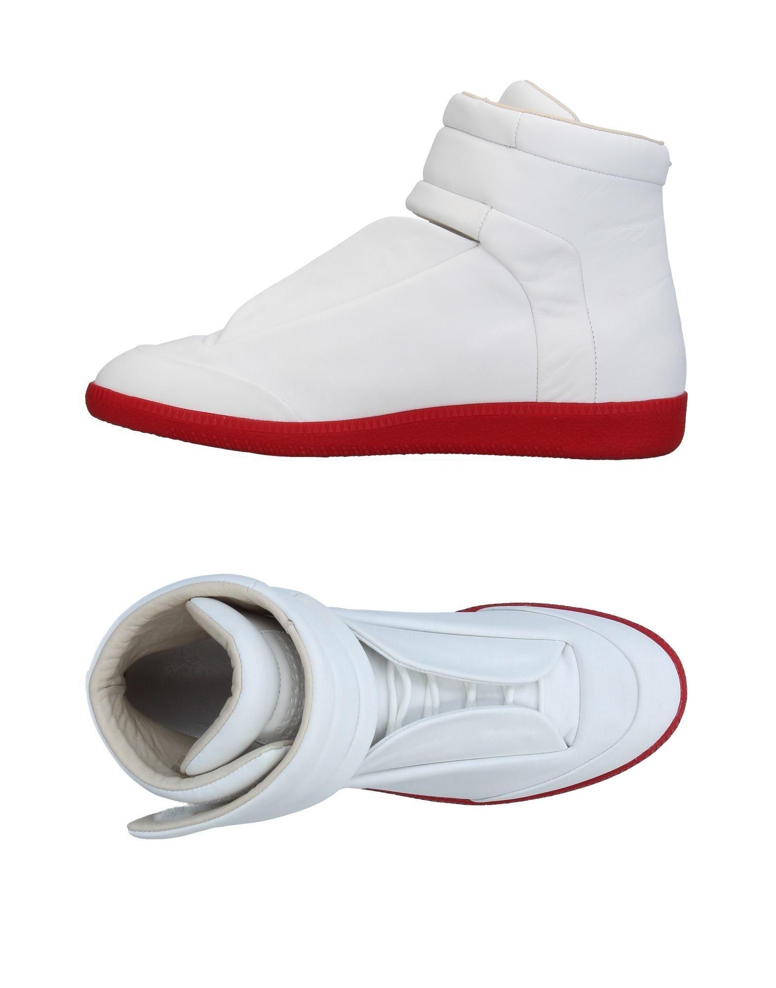 maison margiela white high top