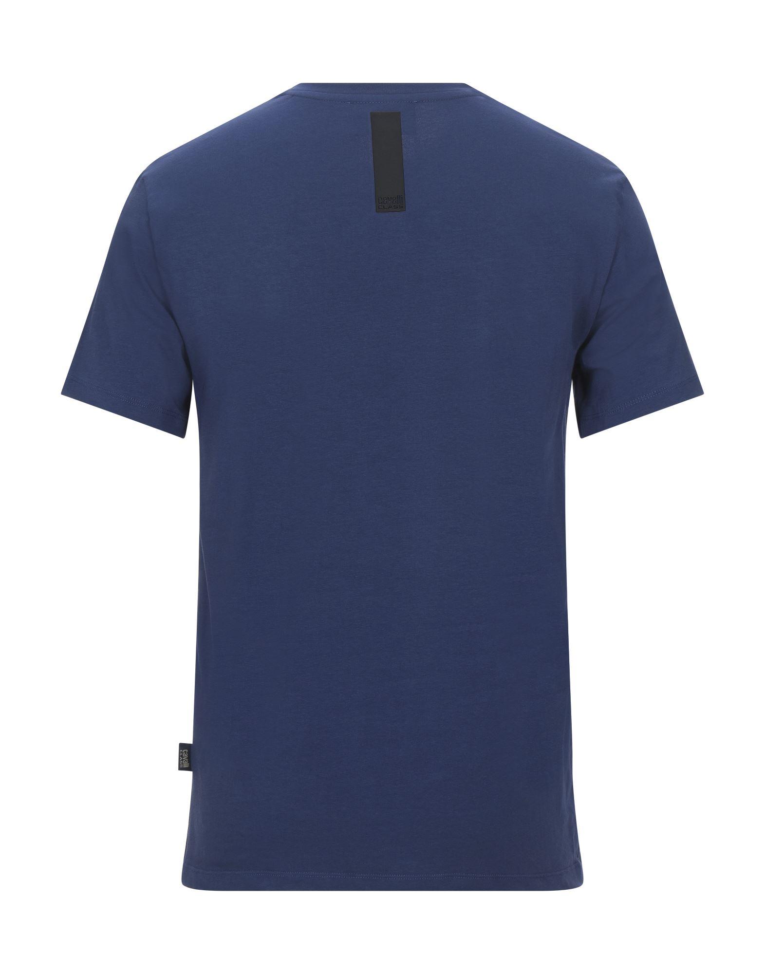 Class Roberto Cavalli Cotton T-shirt in Bright Blue (Blue) for Men - Lyst