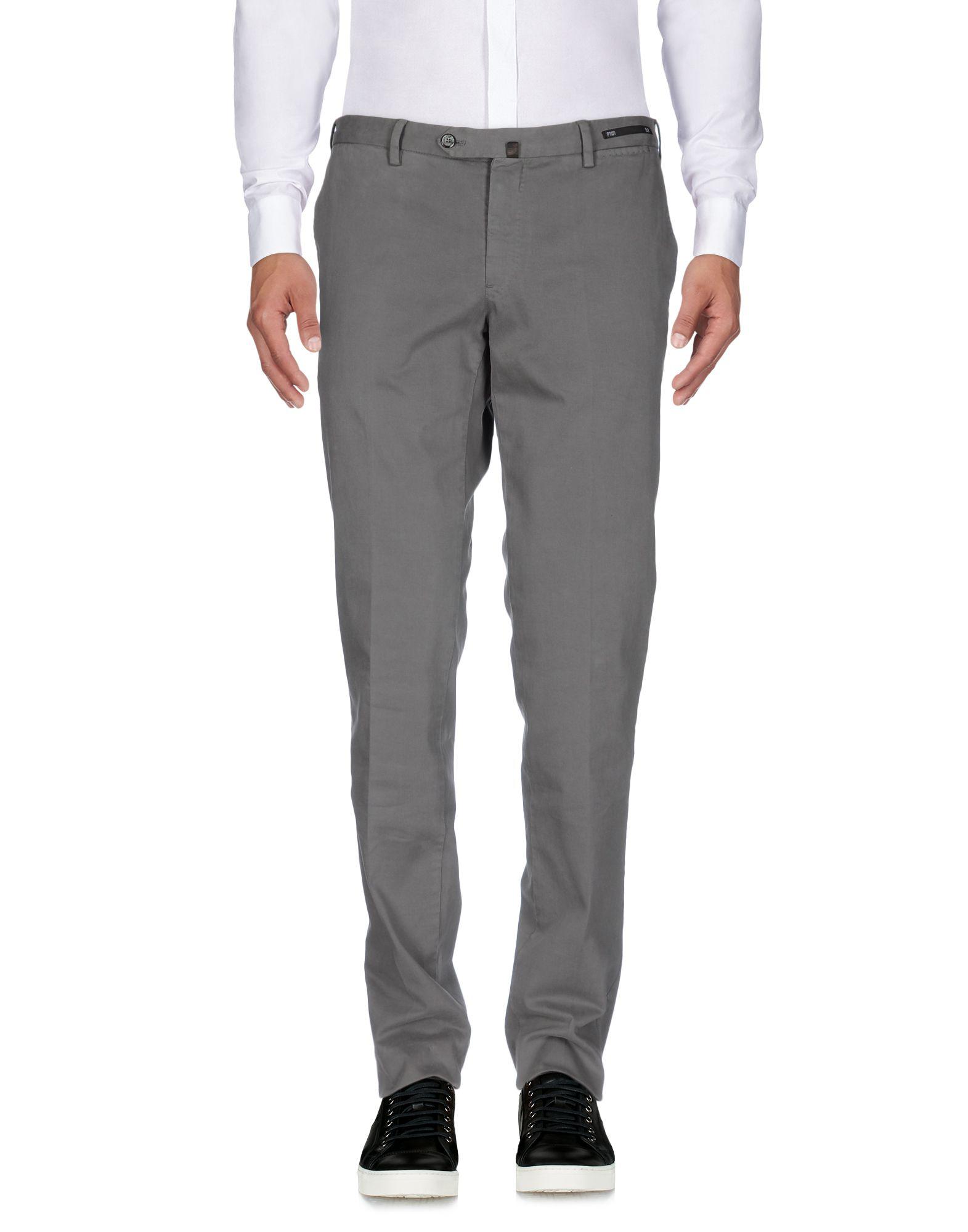 PT01 Cotton Casual Pants in Grey (Gray) for Men Lyst
