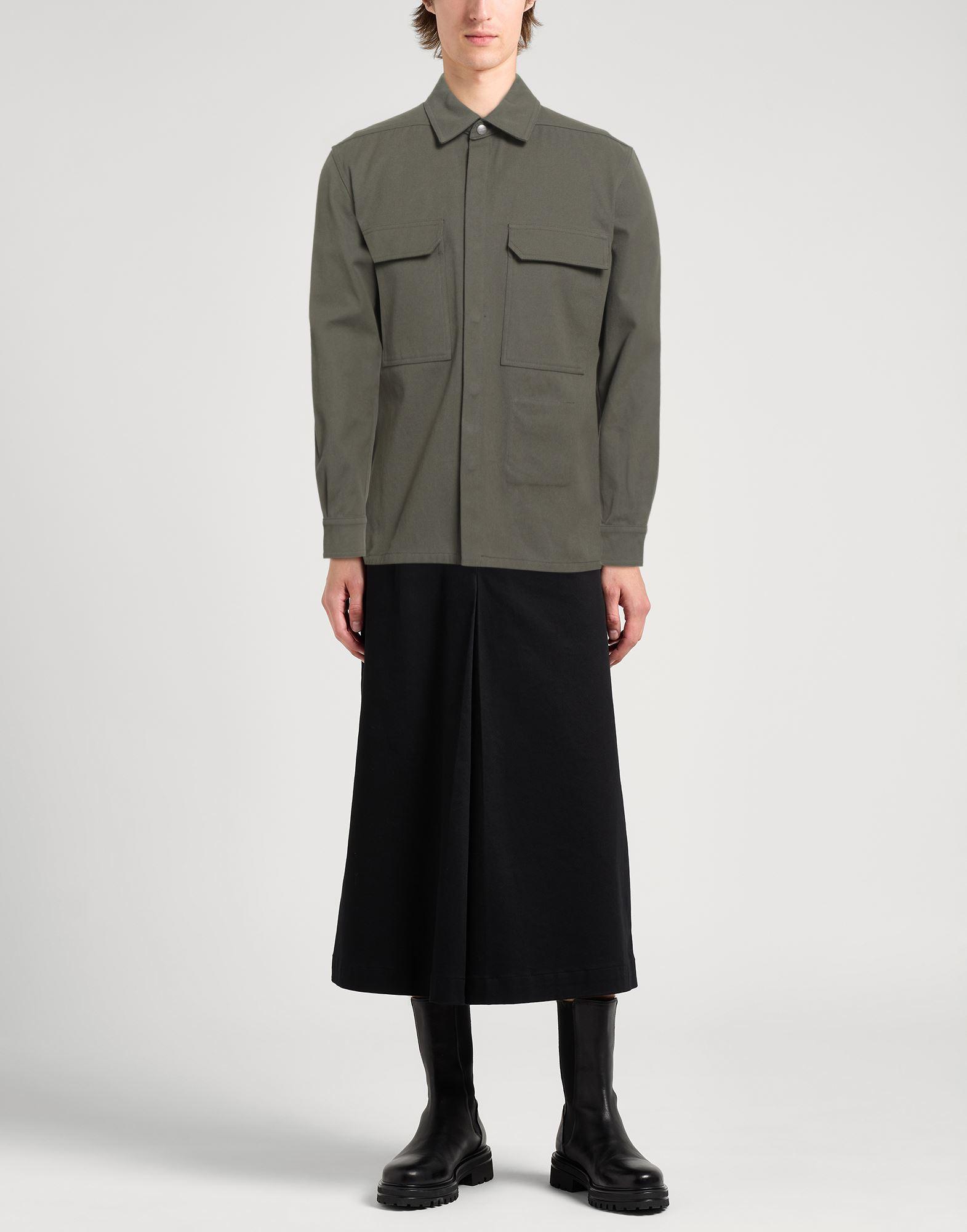 Rick Owens Military Shirt Cotton in Green for Men | Lyst