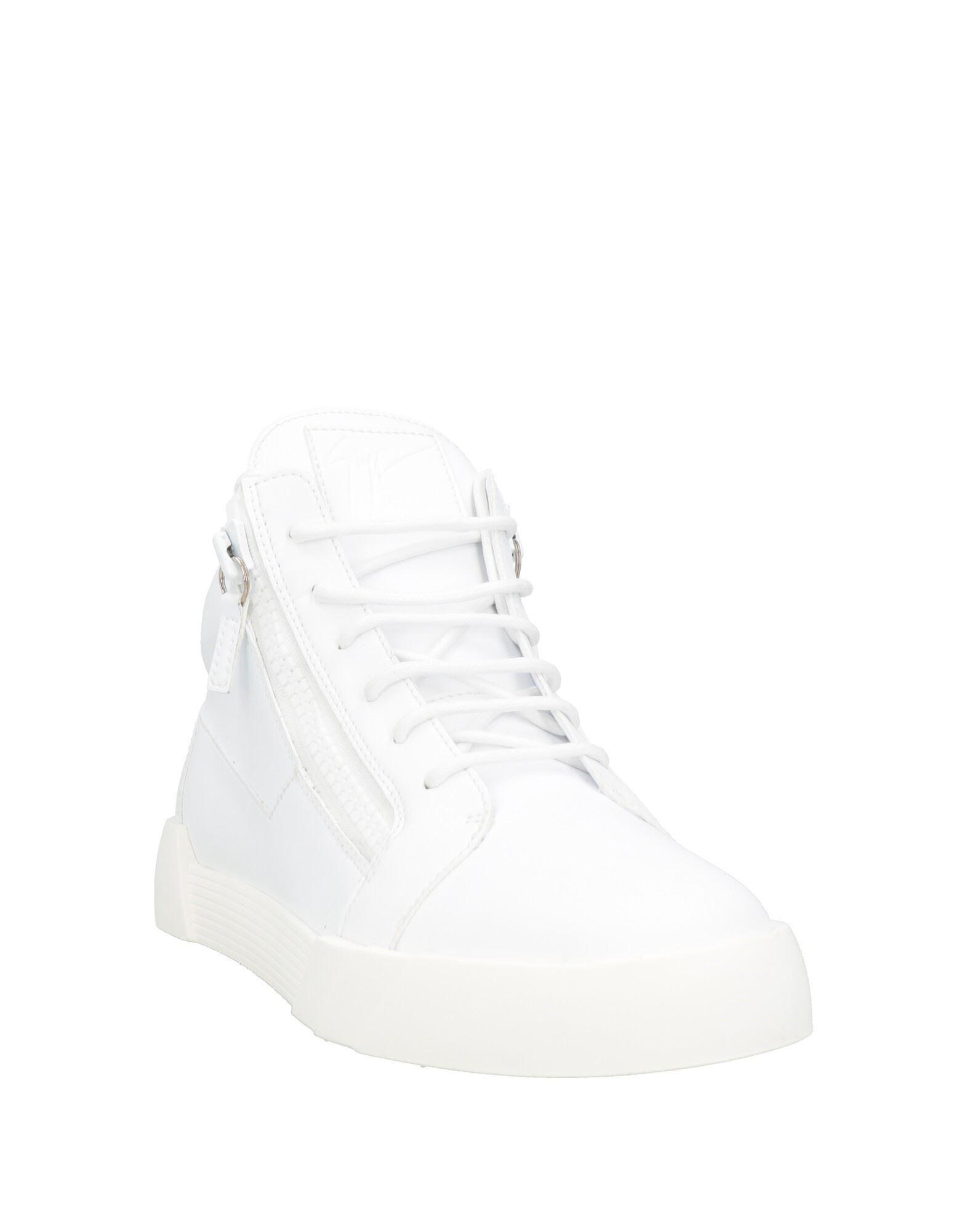 スニーカー GIUSEPPE ZANOTTI Men Sneakers RU30027001 WHITE KRISS - Mid top sneakers - White | Giuseppe Zanotti - USA