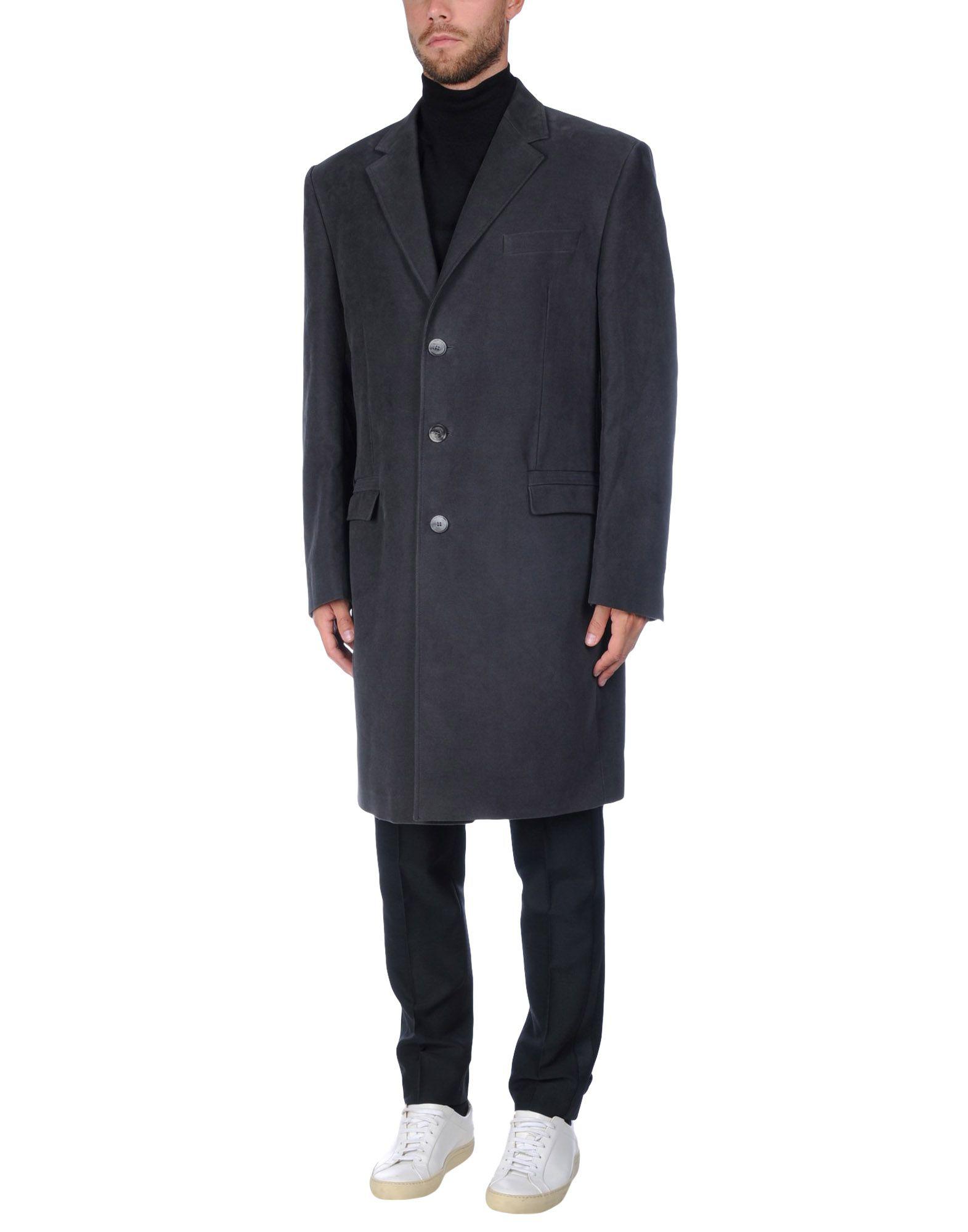 Versace Velvet Coat in Steel Grey (Gray) for Men - Lyst