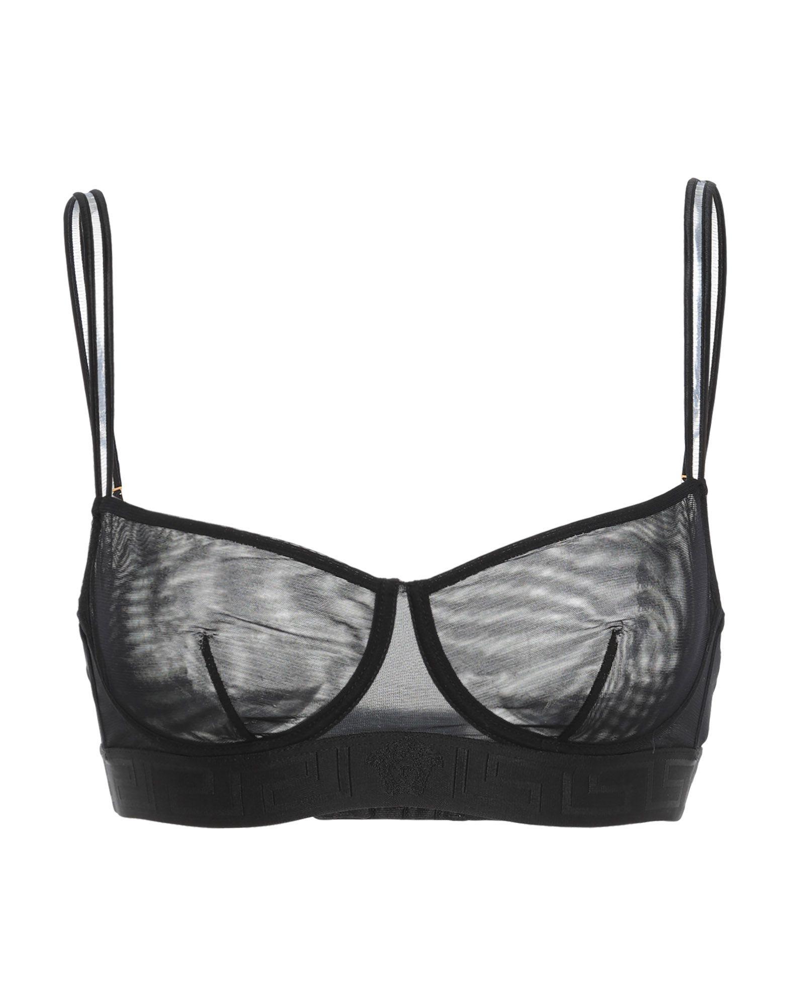 Versace Tulle Bra in Black Lyst