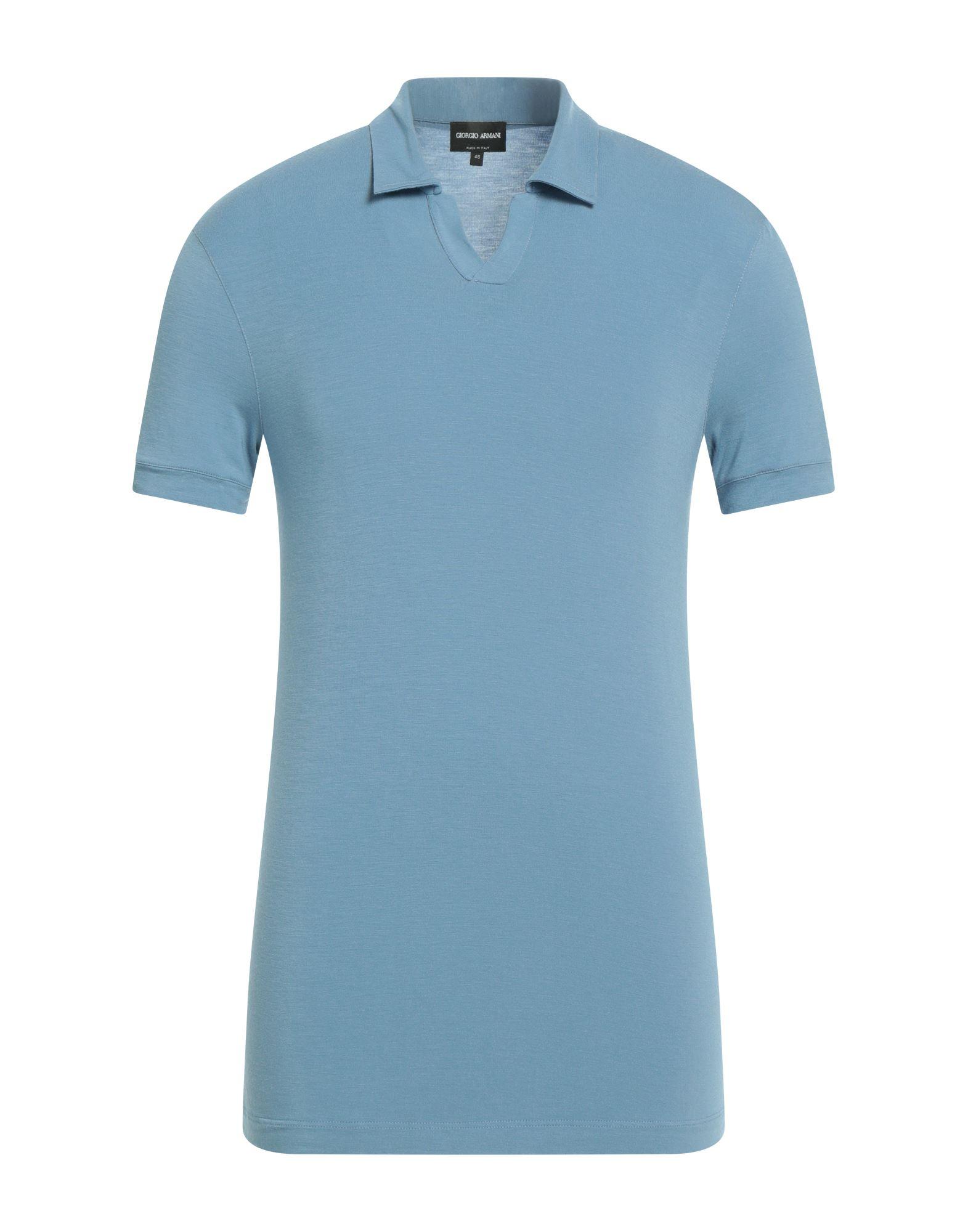 Giorgio Armani Polo Shirt in Blue for Men Lyst UK
