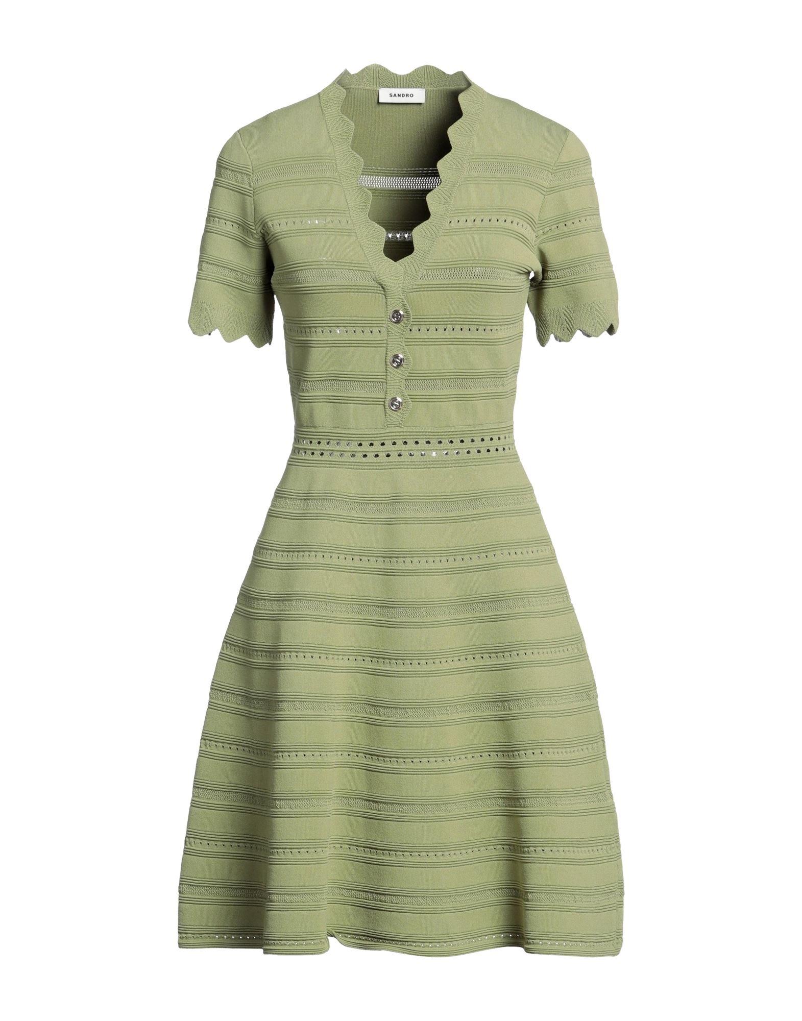 Sandro Short Dress in Green | Lyst