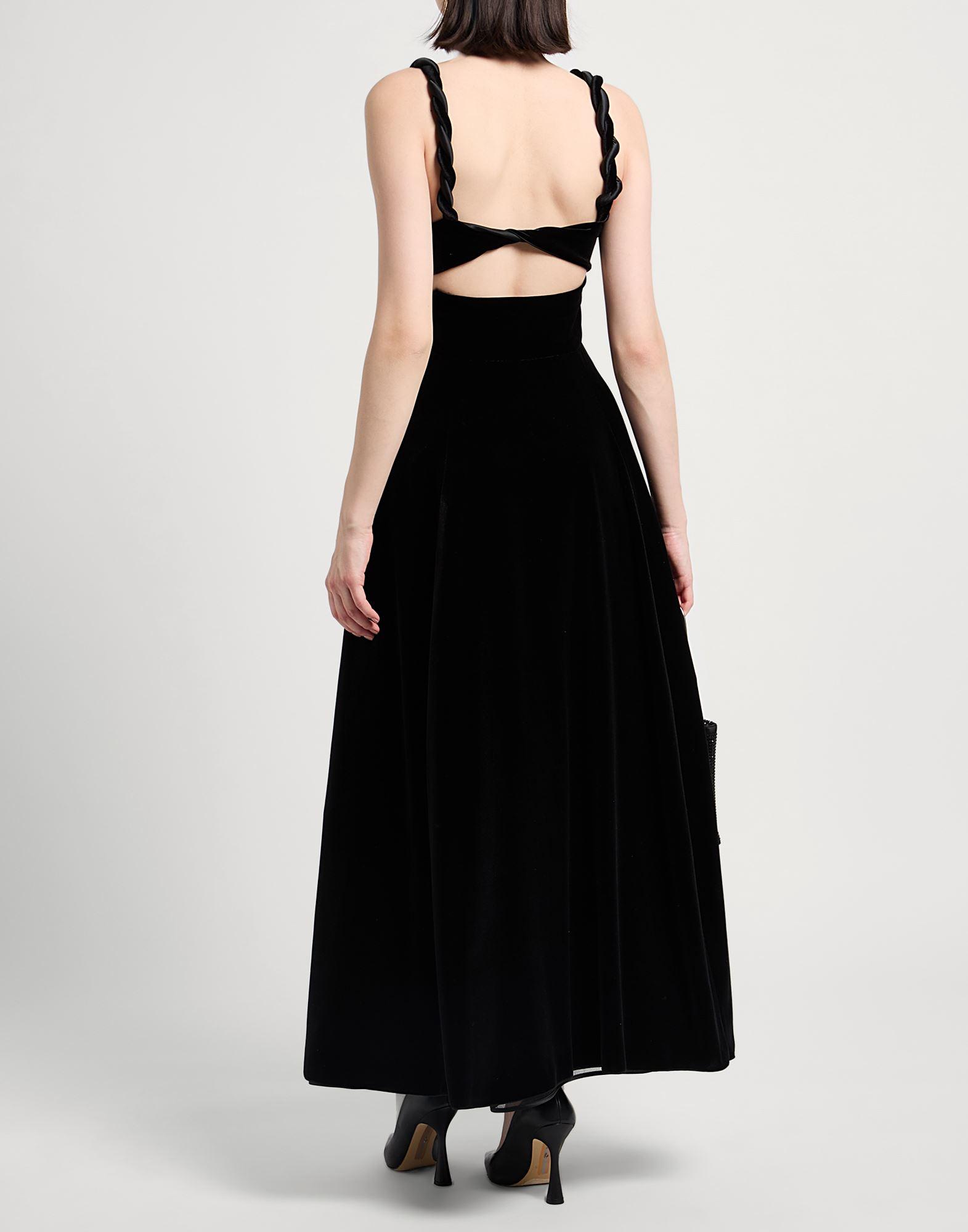 Vestido largo Emporio Armani de color Negro Lyst